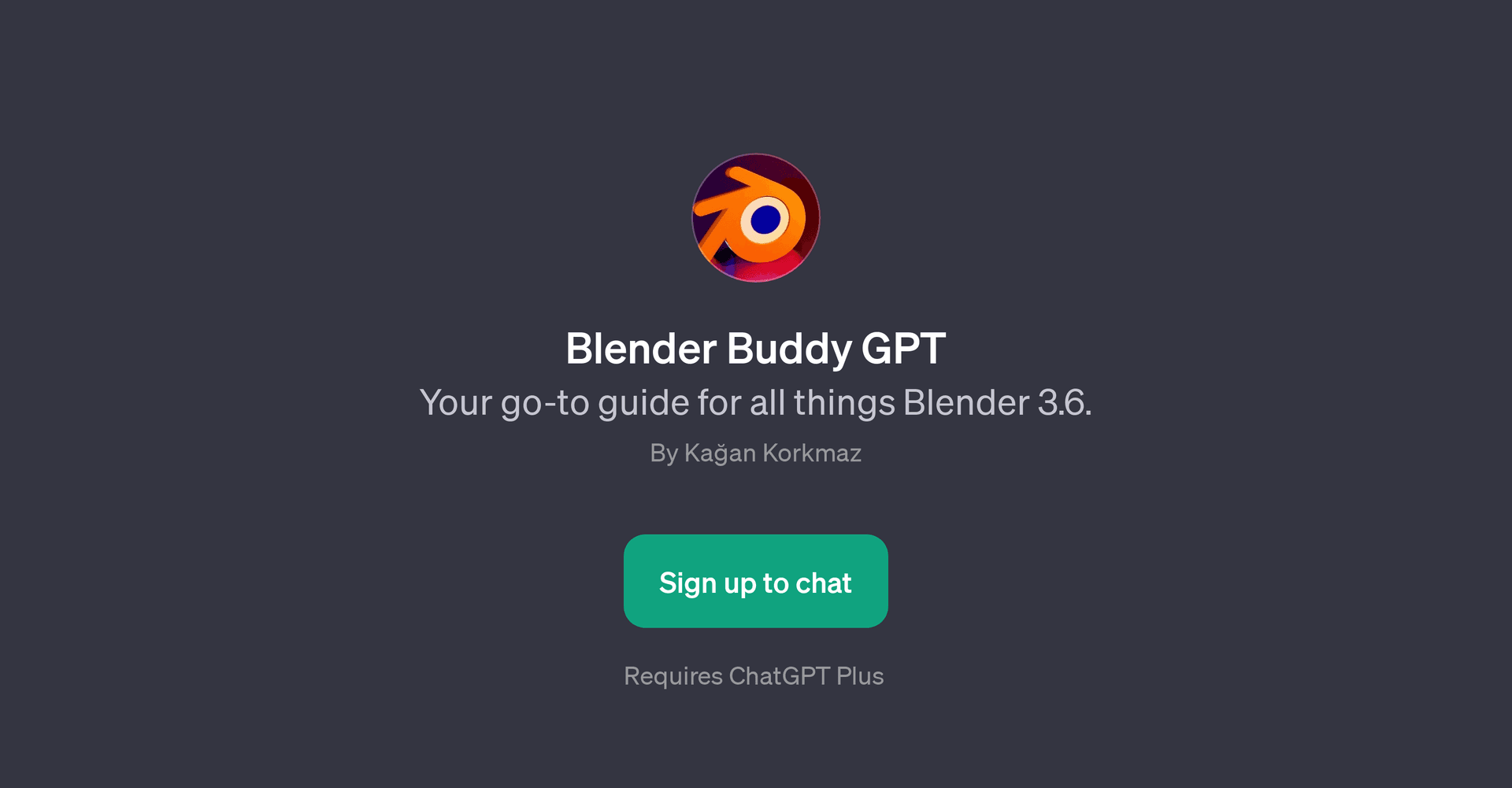 Blender Buddy GPT