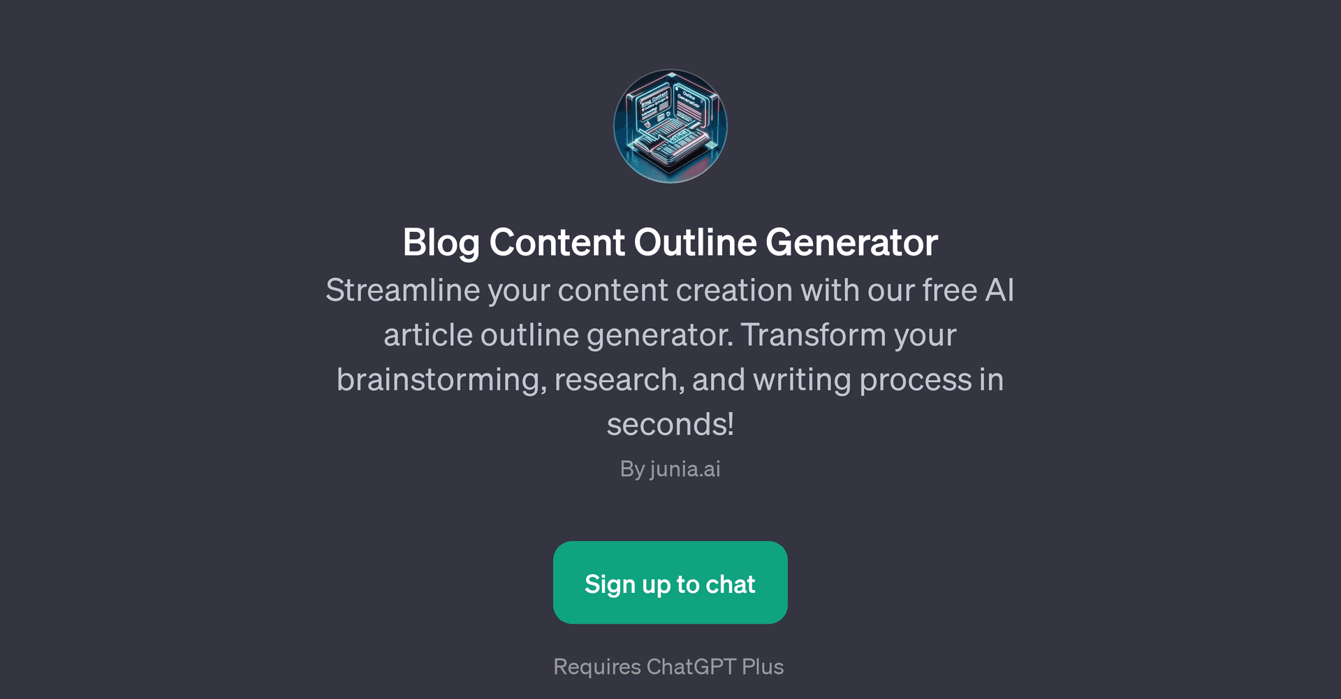 Blog Content Outline Generator