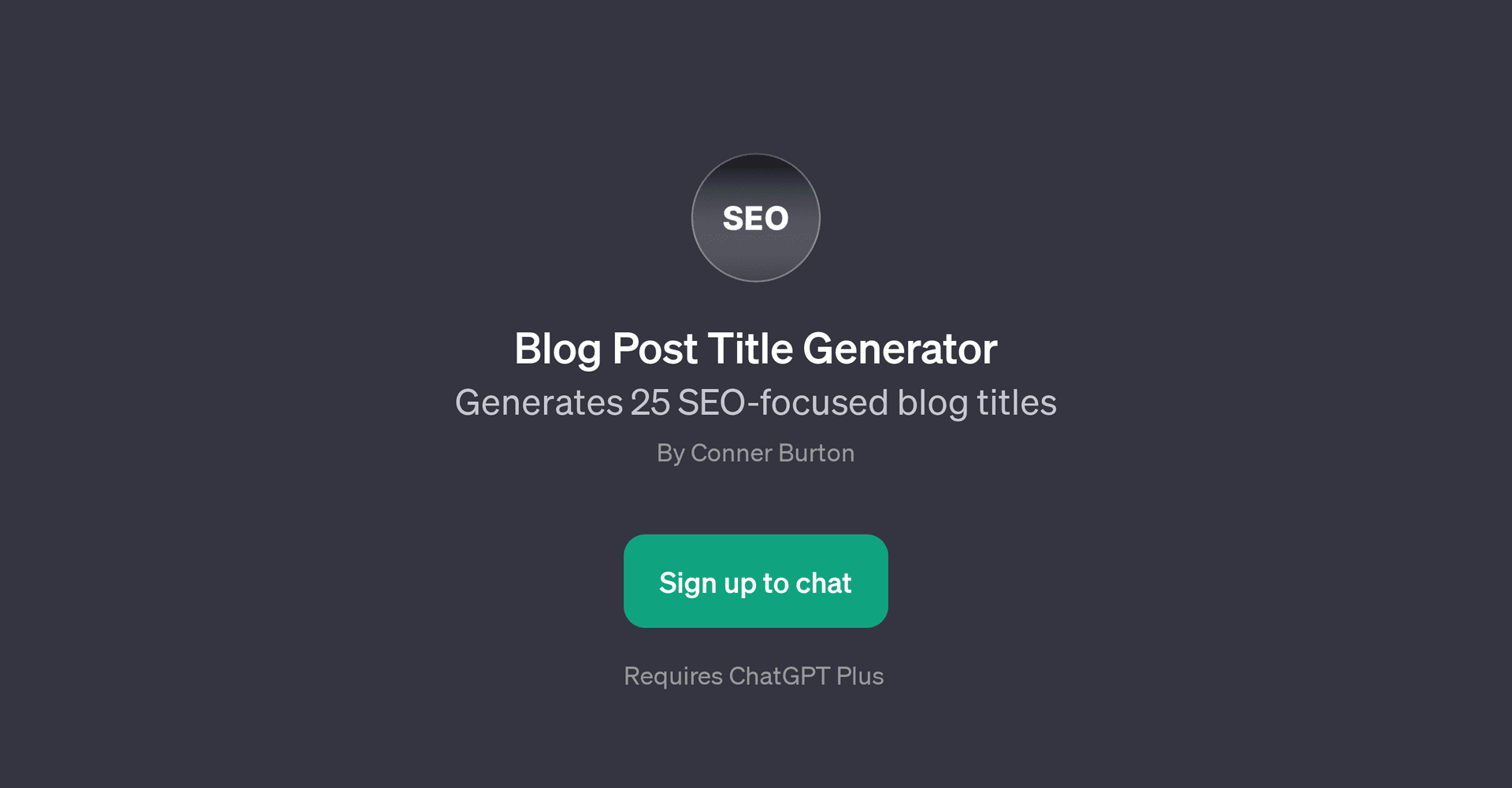 Blog Post Title Generator