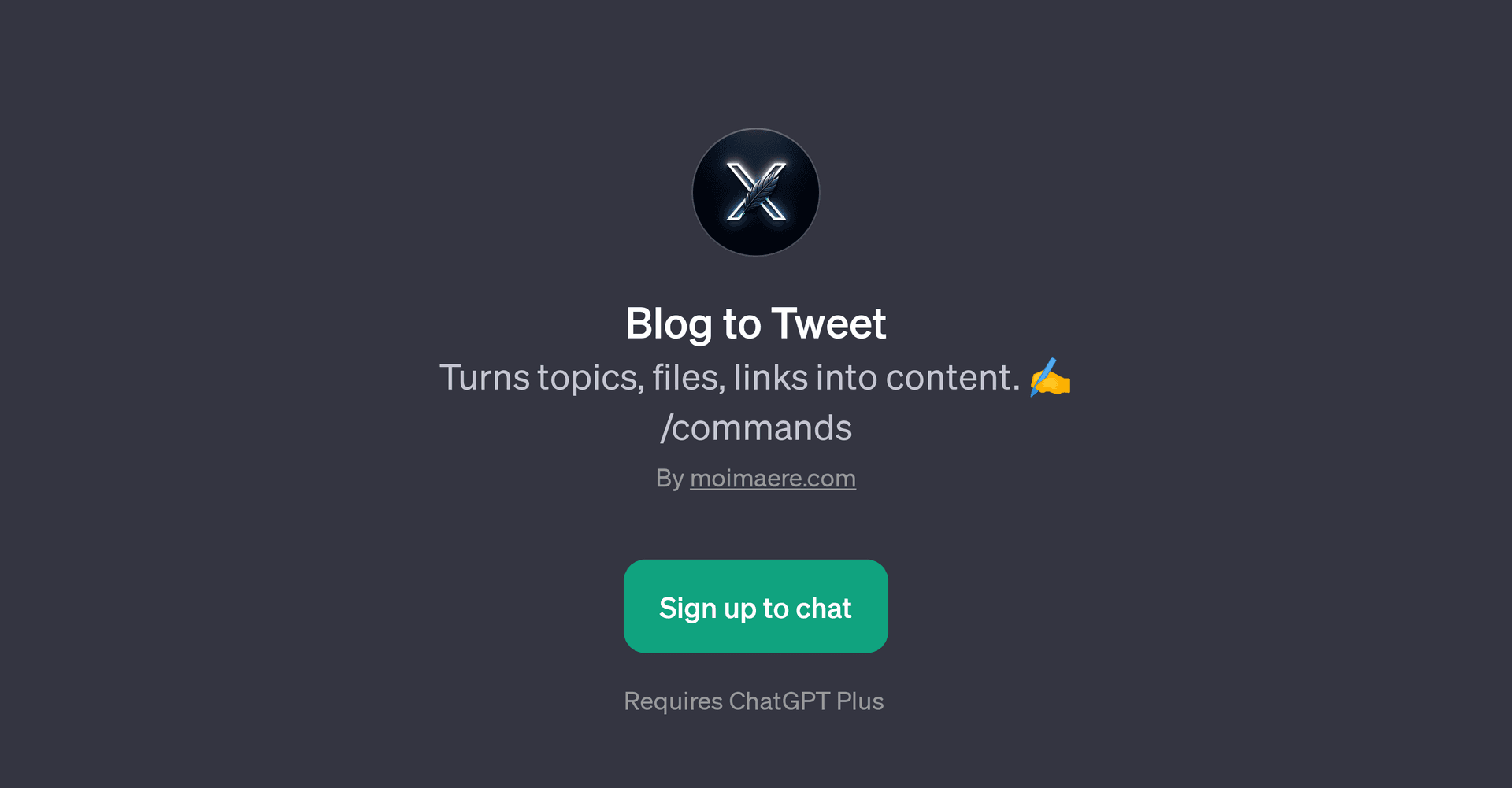 Blog to Tweet