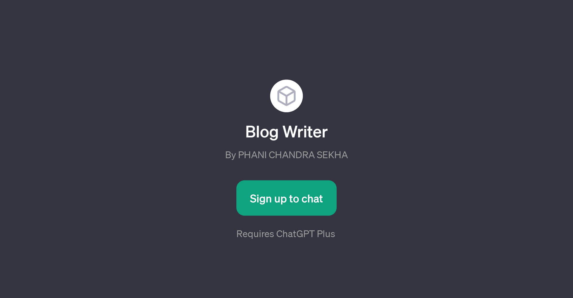 Blog Writer