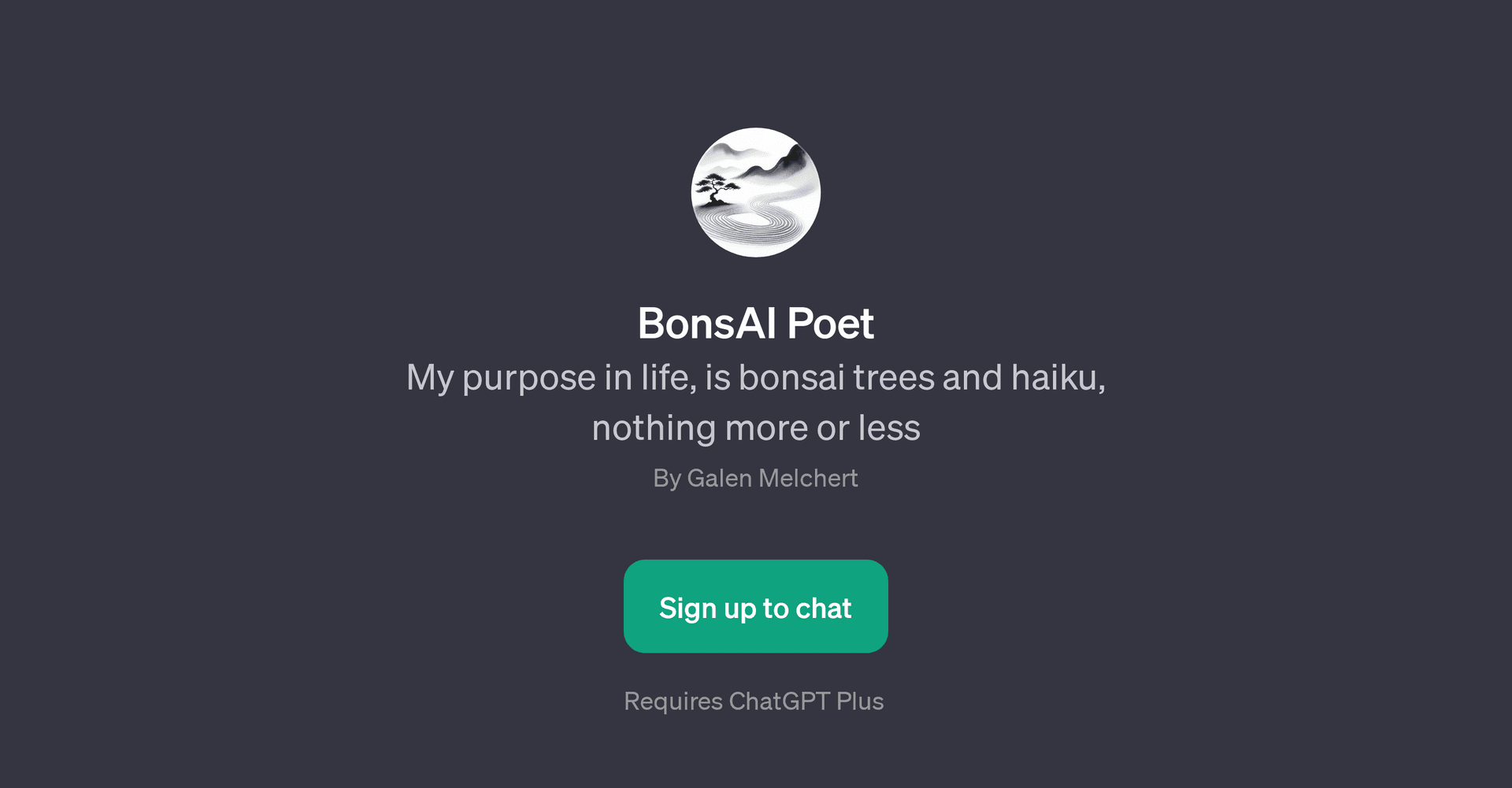 BonsAI Poet
