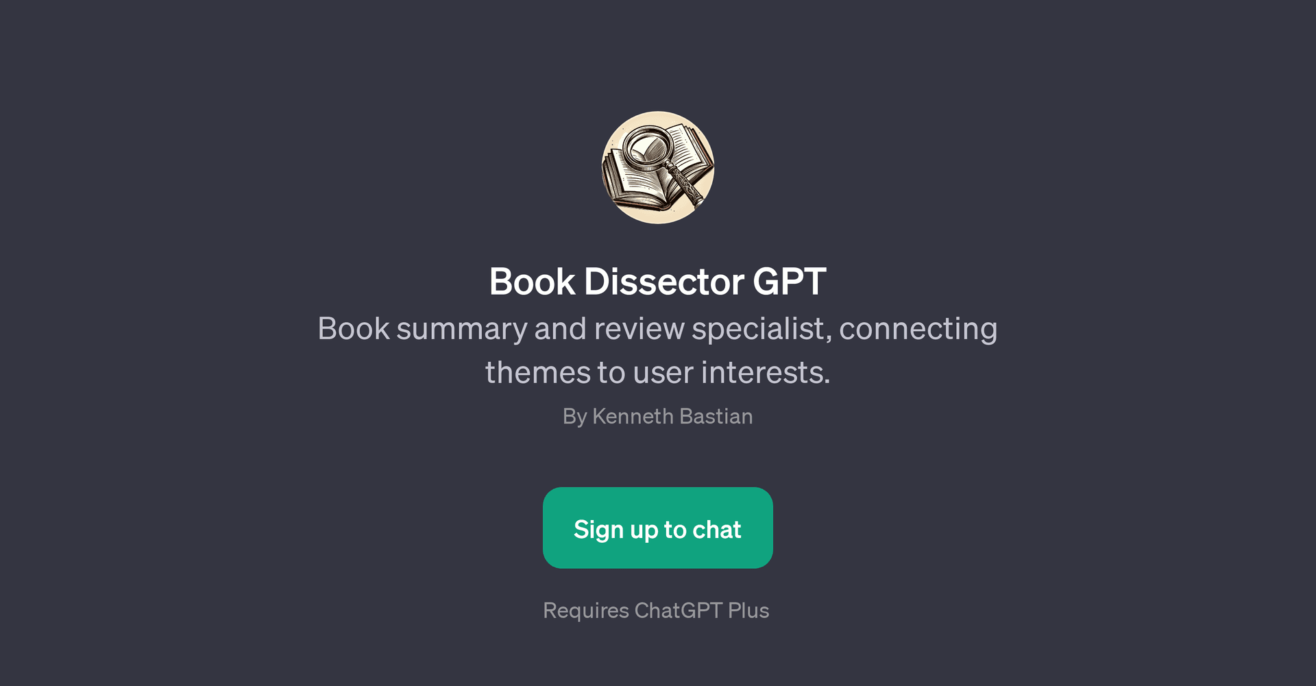Book Dissector GPT