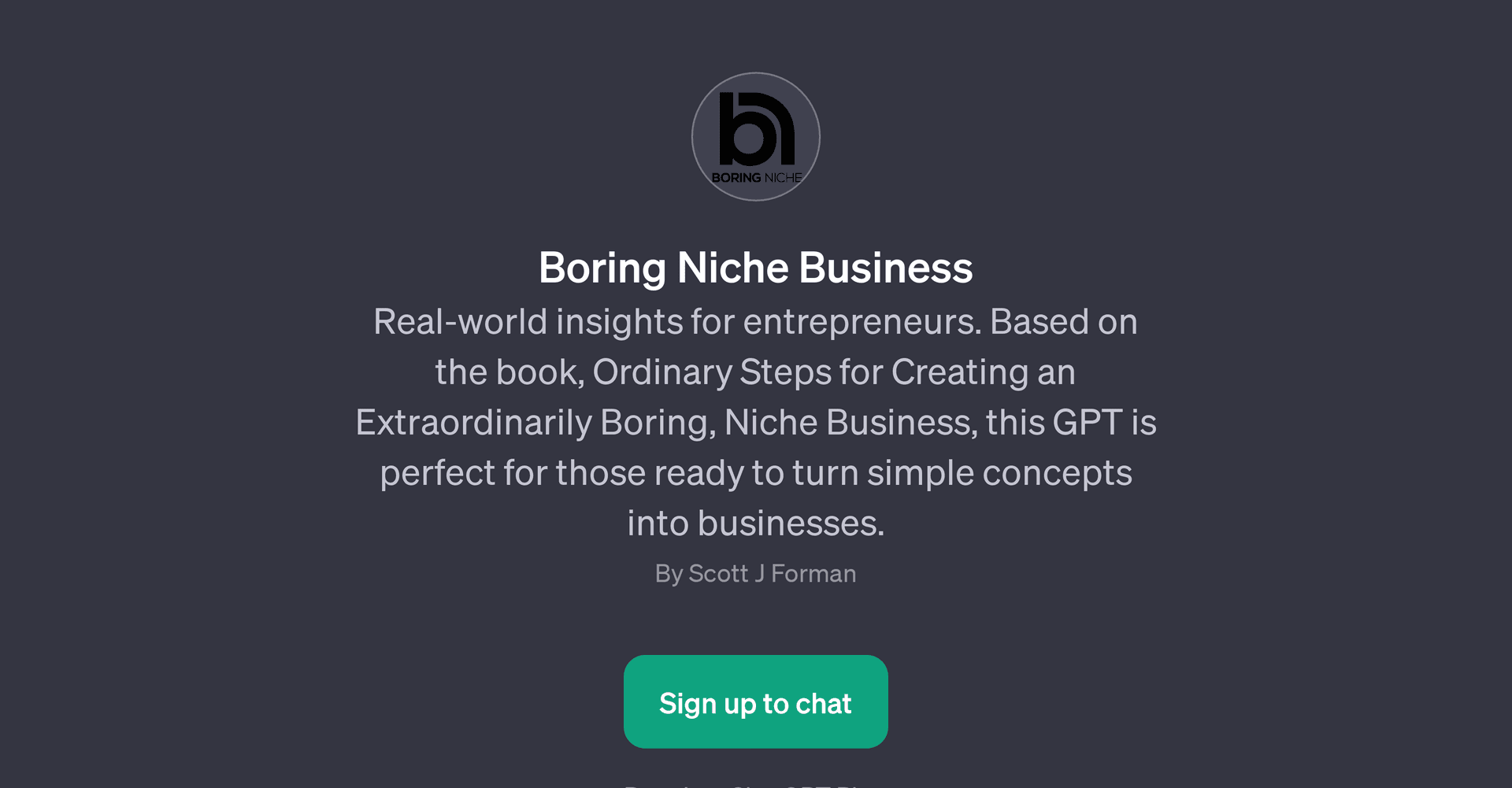 Boring Niche Business