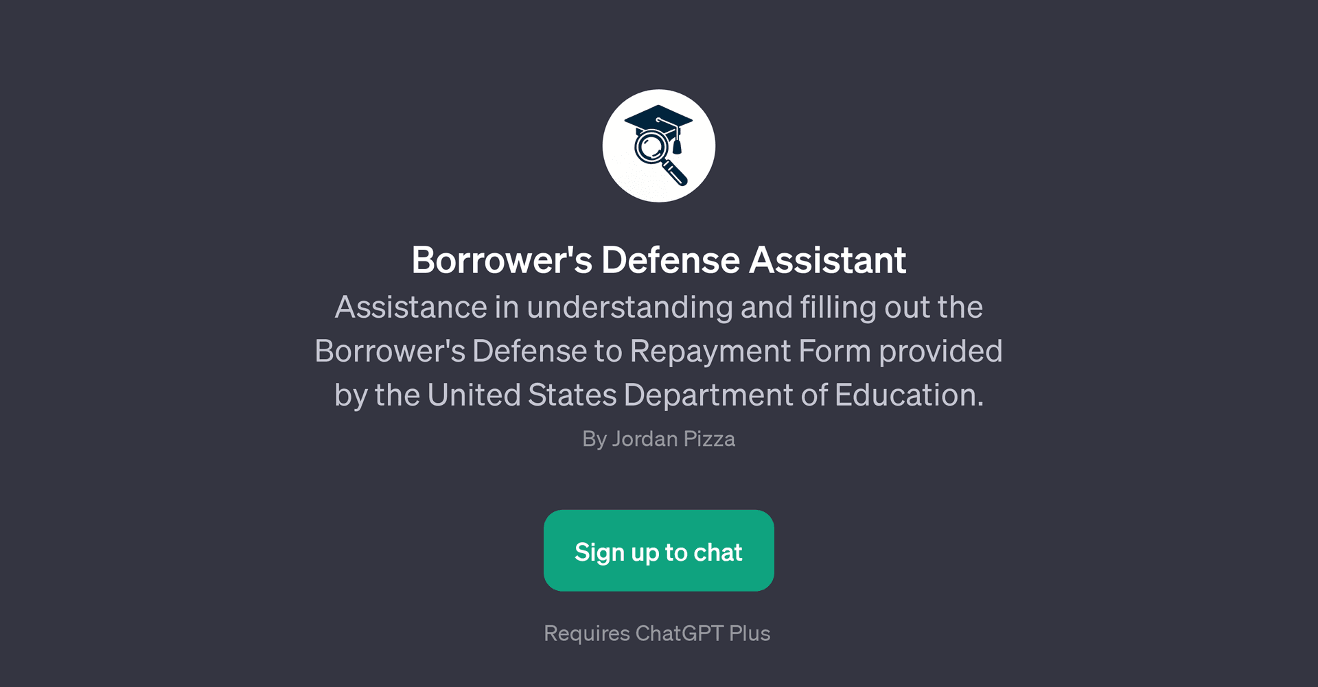 Borrower's Defense Assistant
