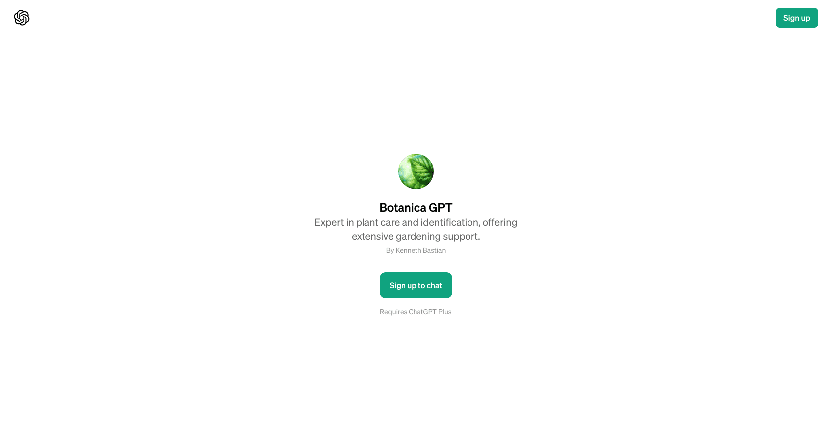 Botanica GPT
