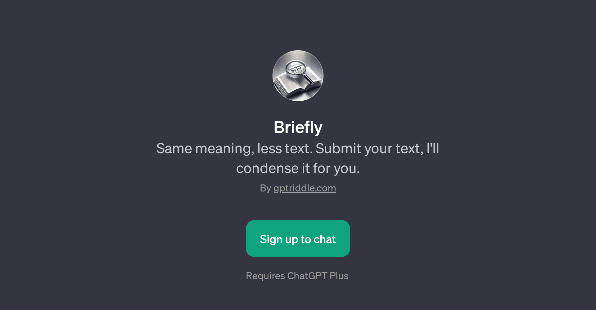Briefly