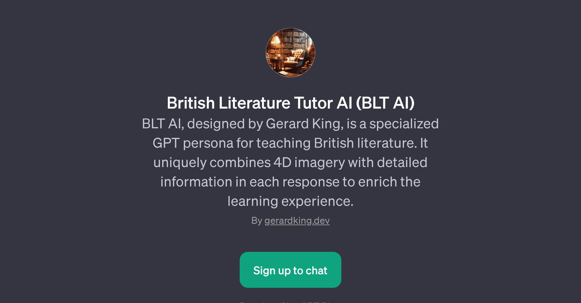 British Literature Tutor AI (BLT AI)