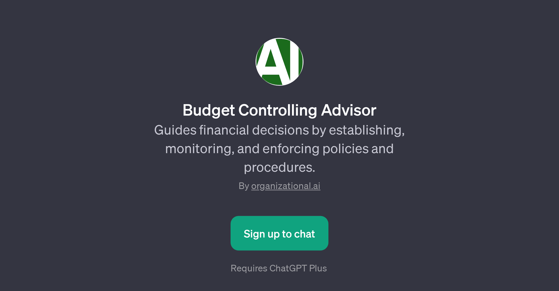 Budget Controlling Advisor