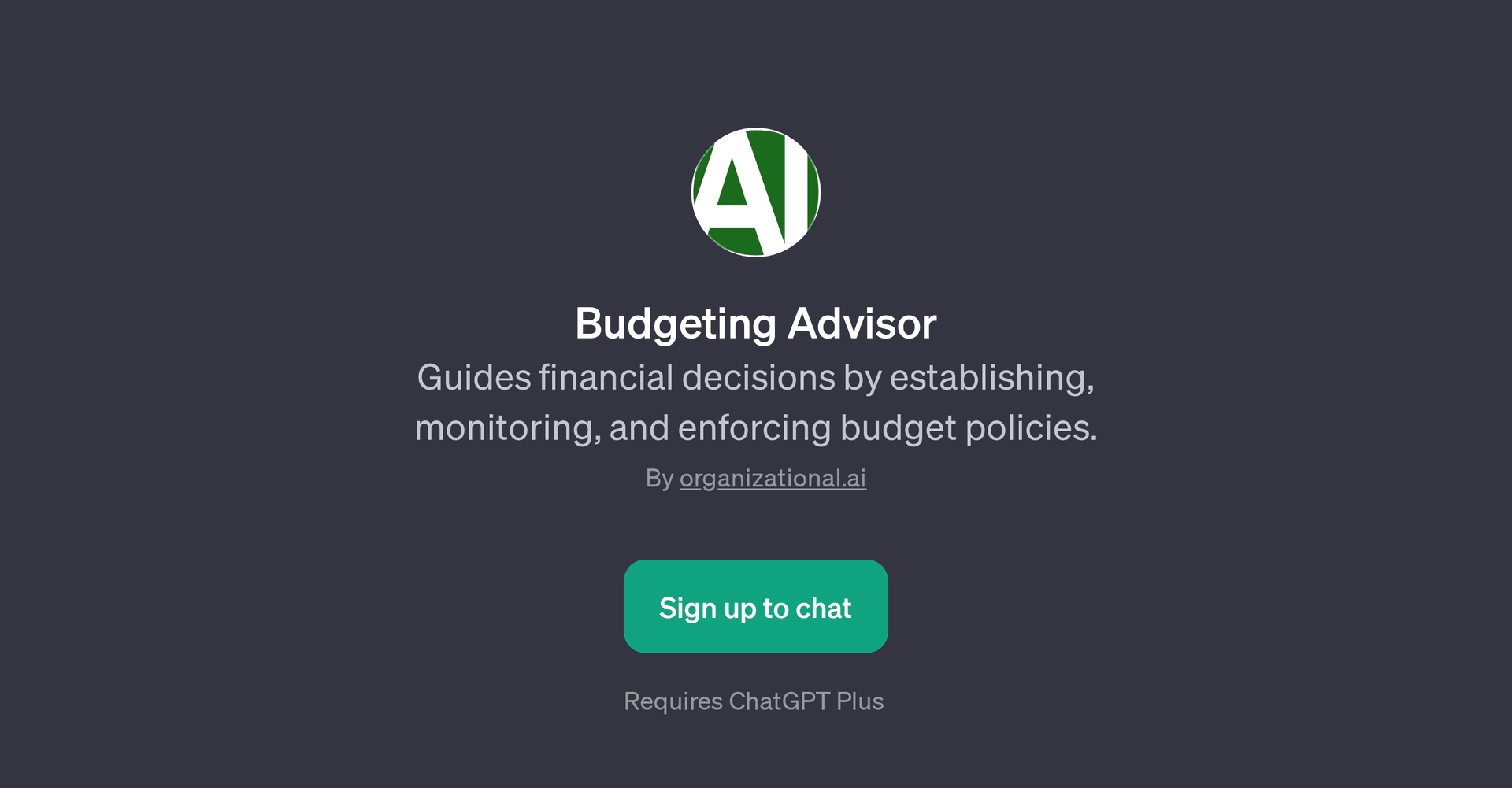 Budgeting Advisor