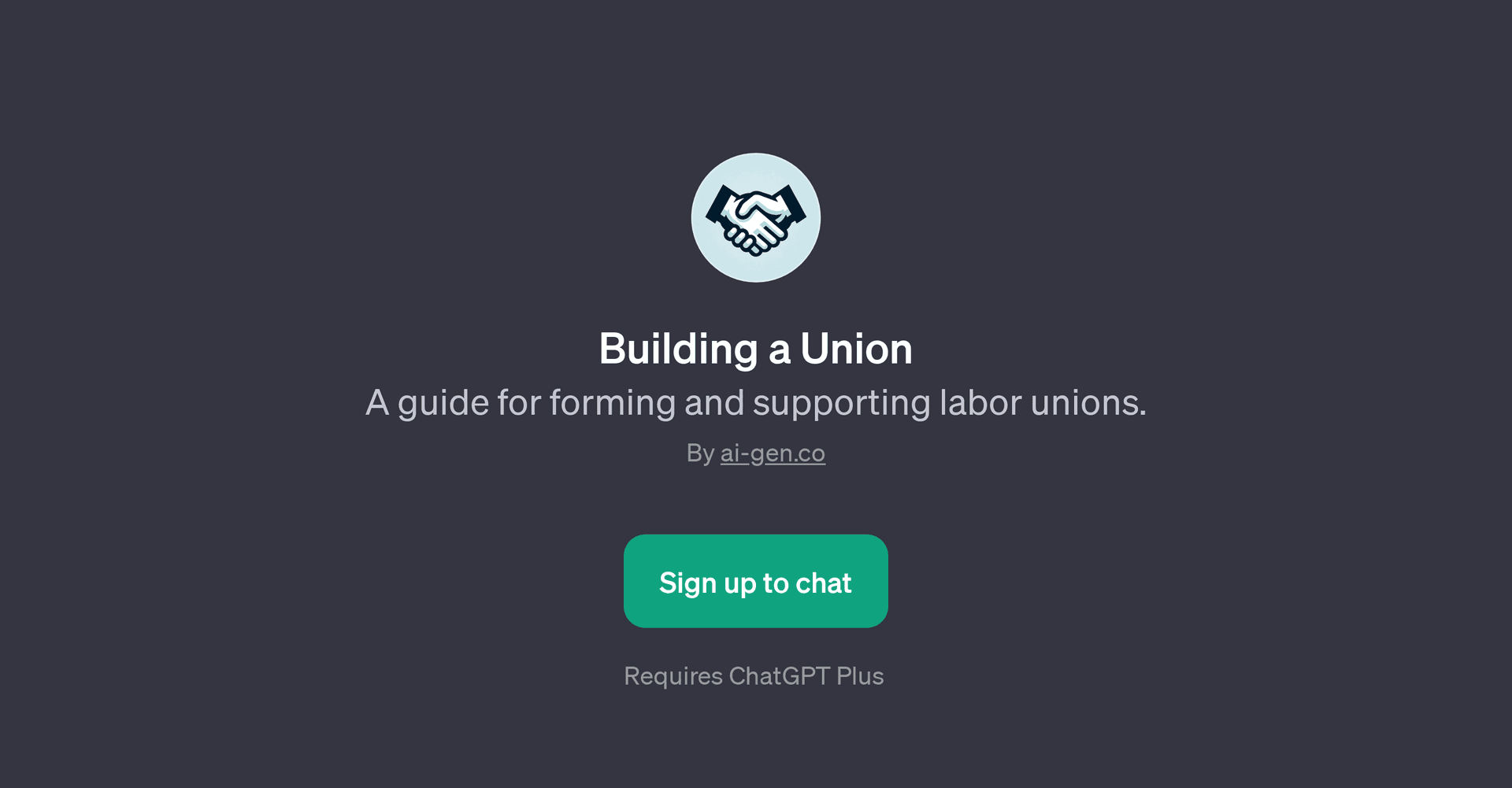 Building a Union