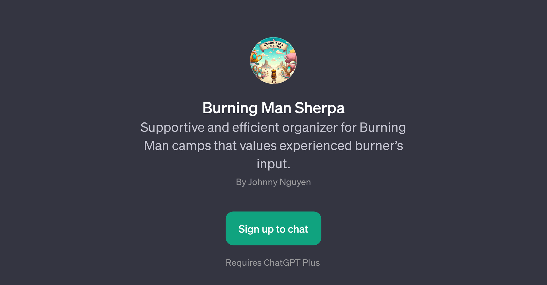 Burning Man Sherpa