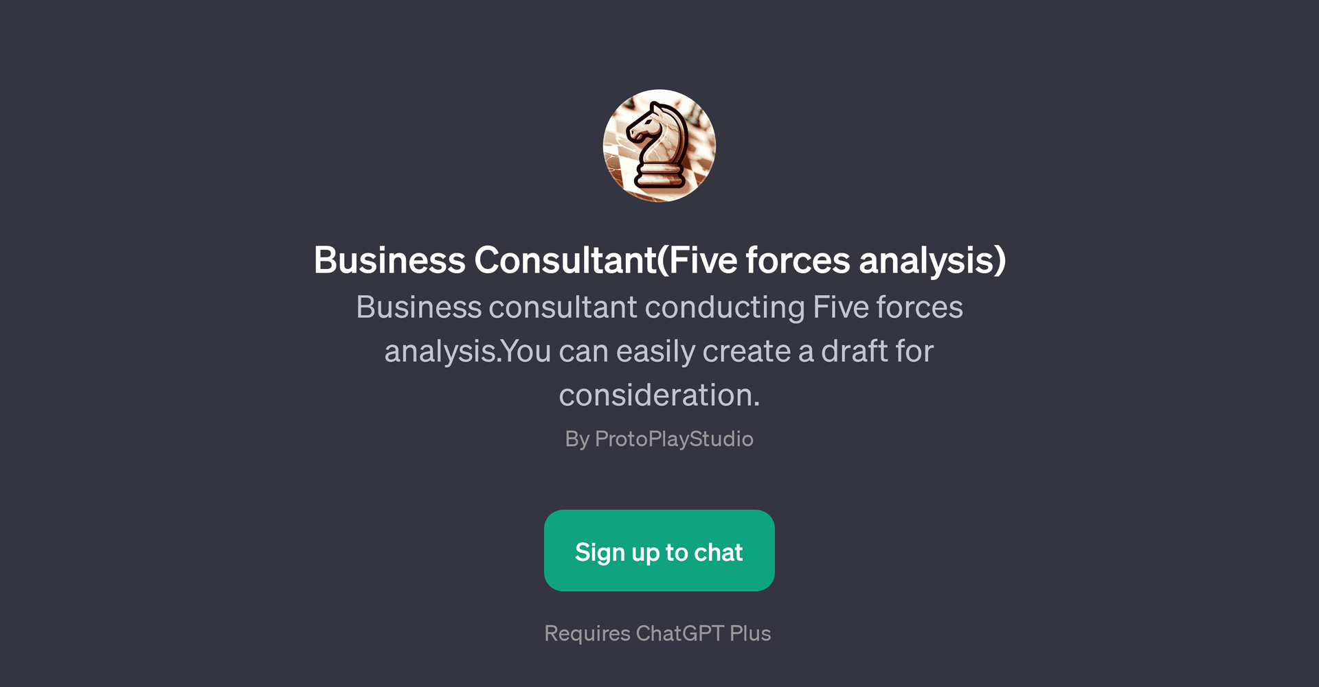 Business Consultant(Five forces analysis)