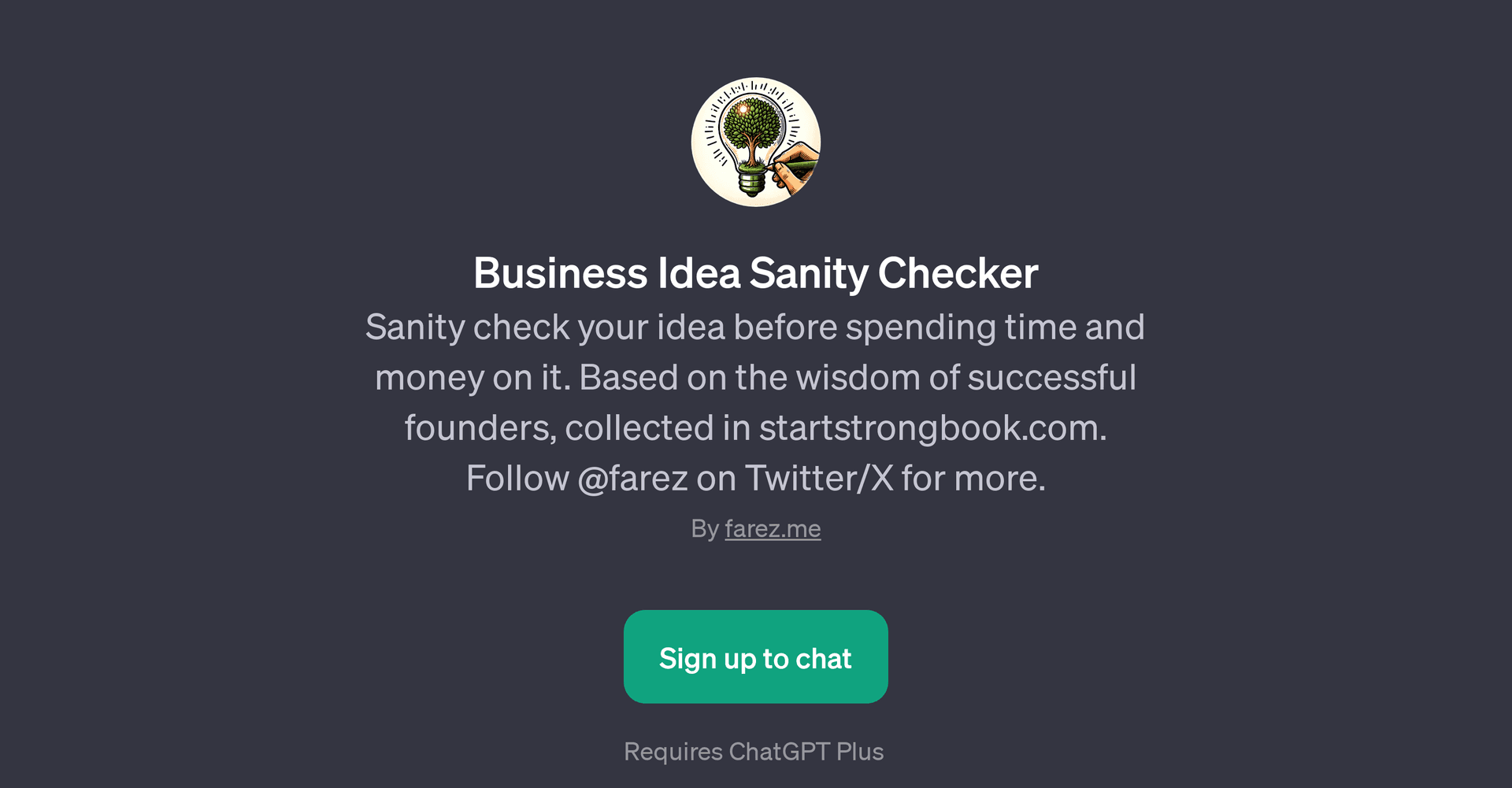 Business Idea Sanity Checker