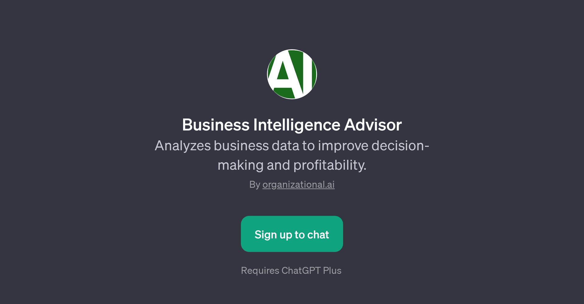 Business Intelligence Advisor