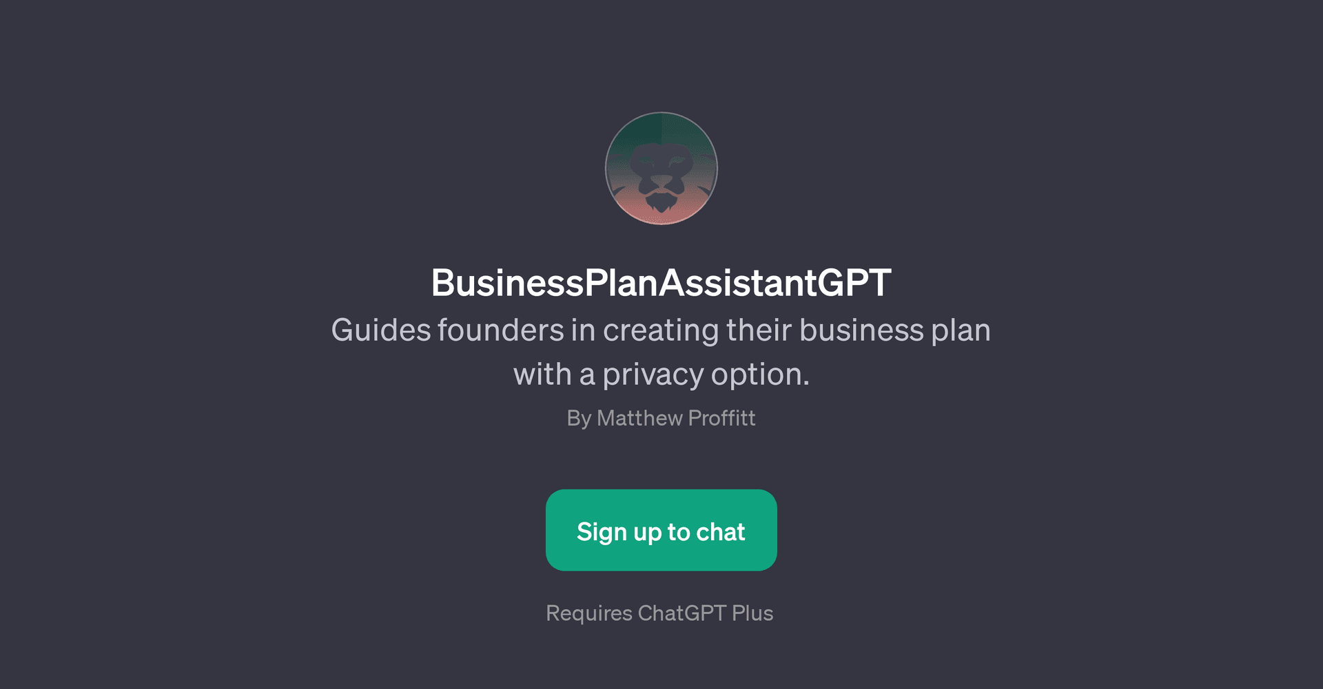 BusinessPlanAssistantGPT