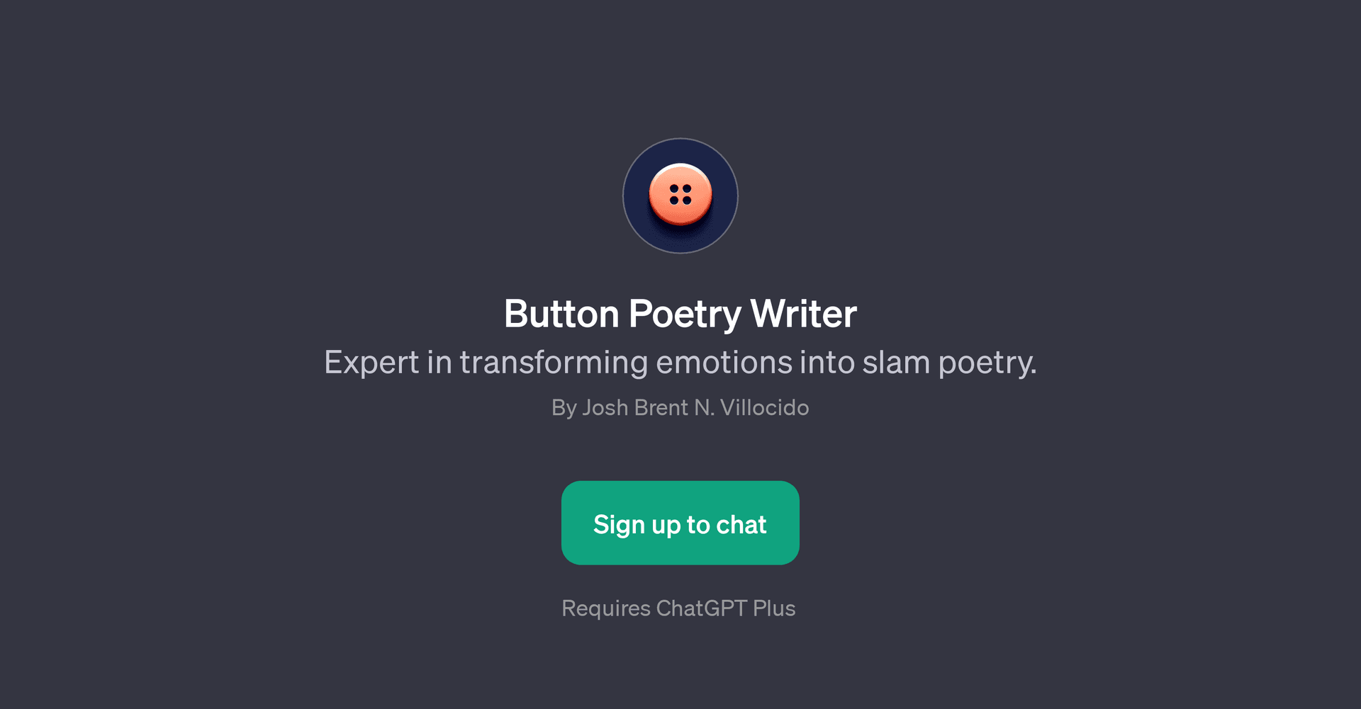 Button Poetry Writer