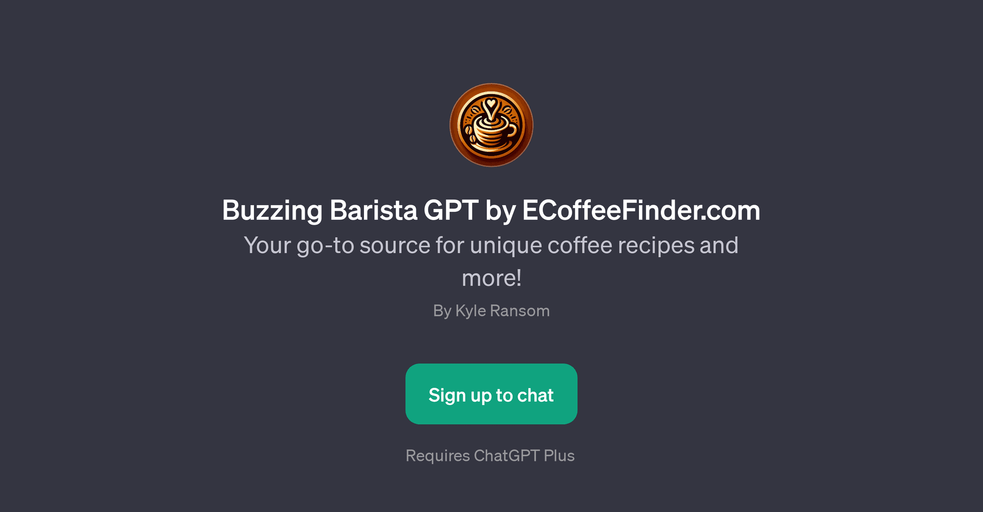 Buzzing Barista GPT by ECoffeeFinder.com