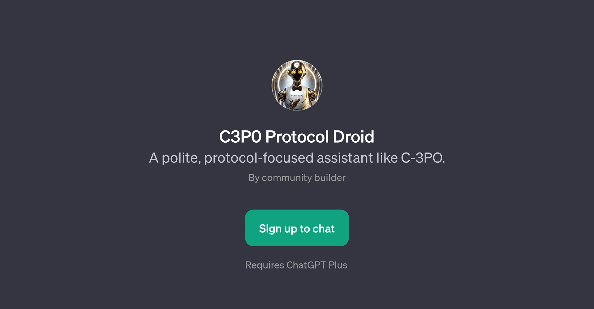 C3P0 Protocol Droid
