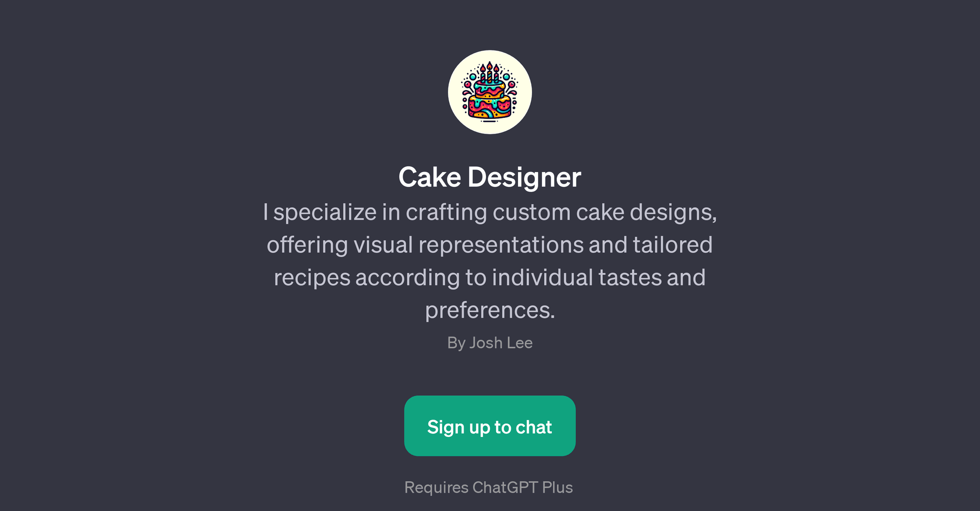 Cake Designer
