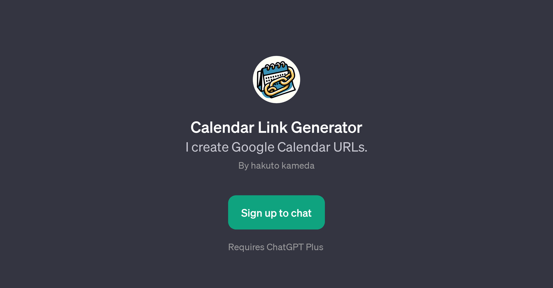 Calendar Link Generator