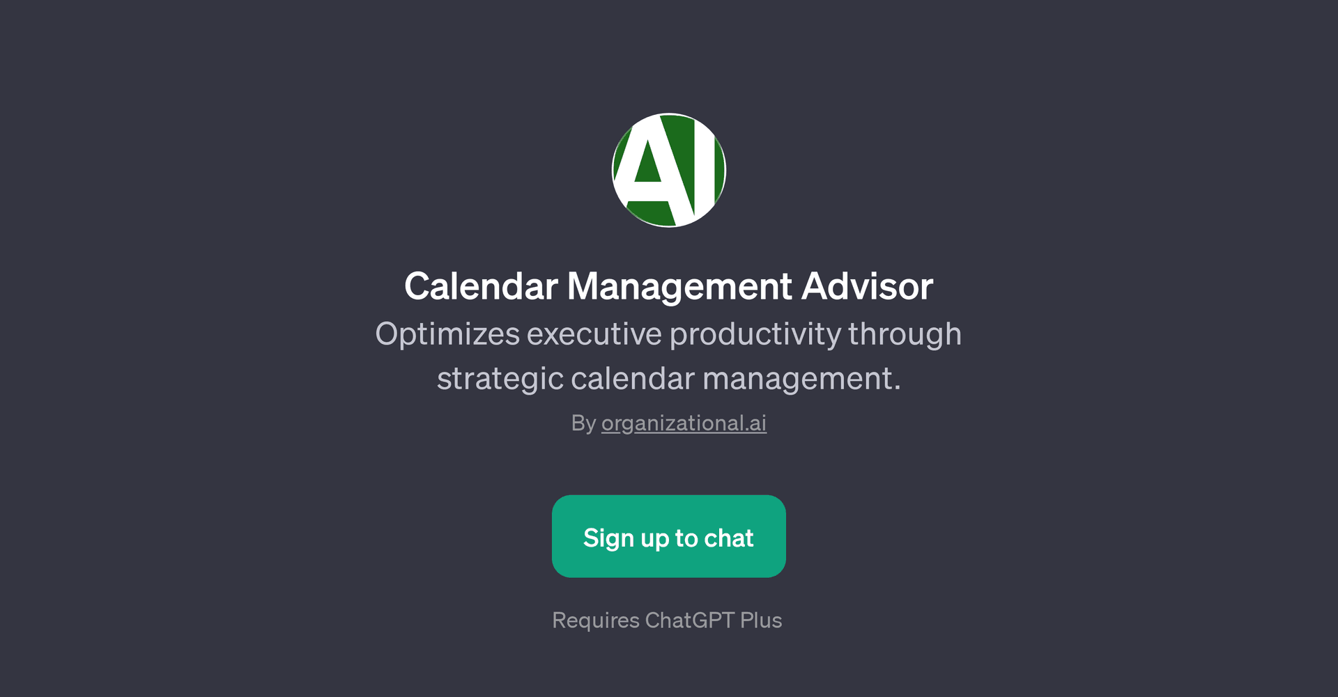 Calendar Management Advisor