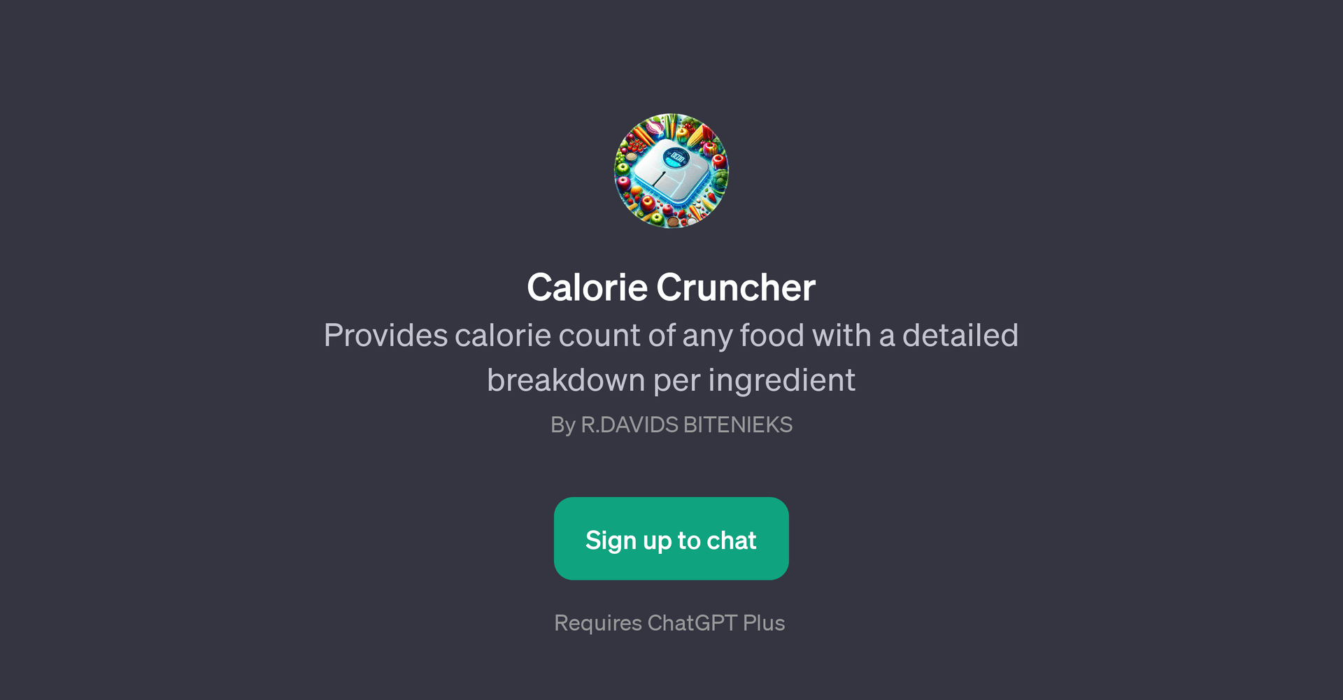 Calorie Cruncher