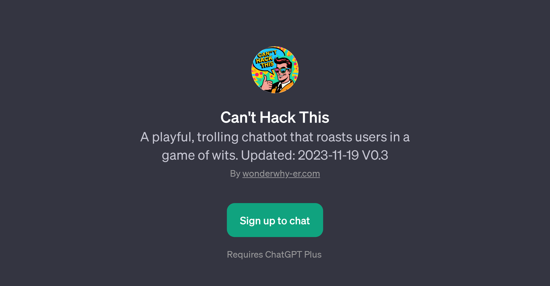 Can't Hack This