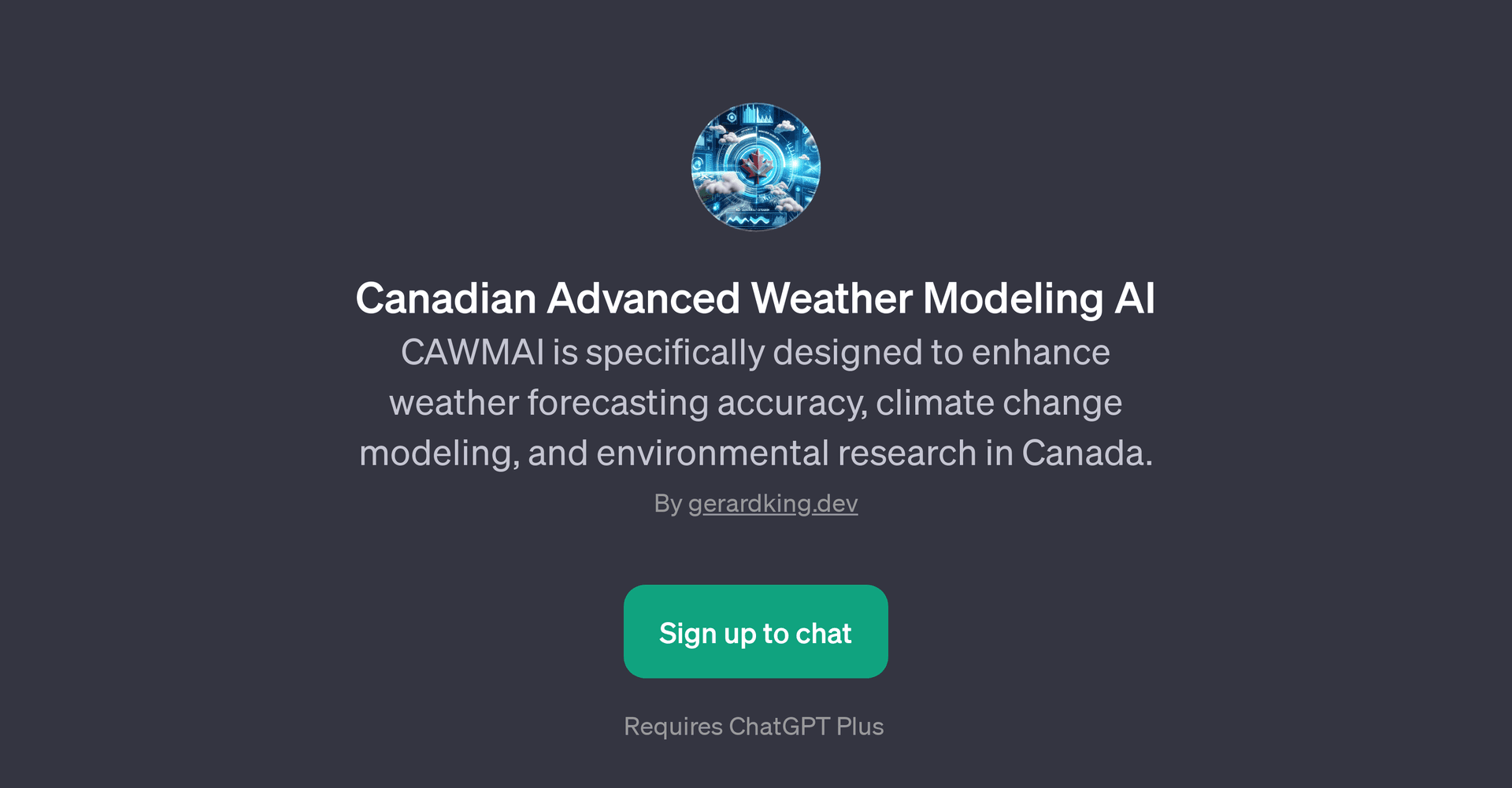 Canadian Advanced Weather Modeling AI