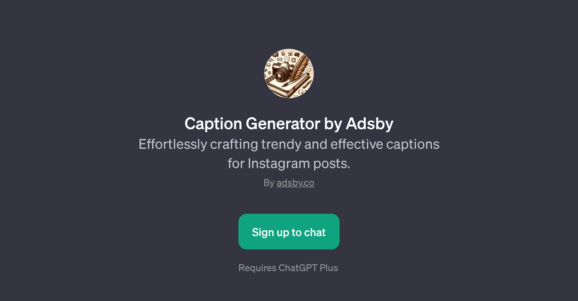 Caption Generator by Adsby