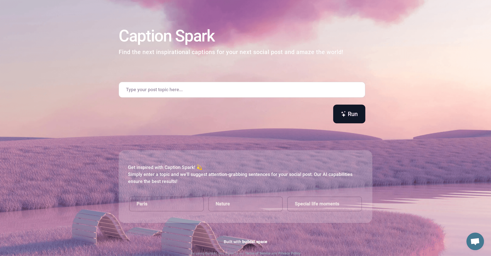 Caption-spark