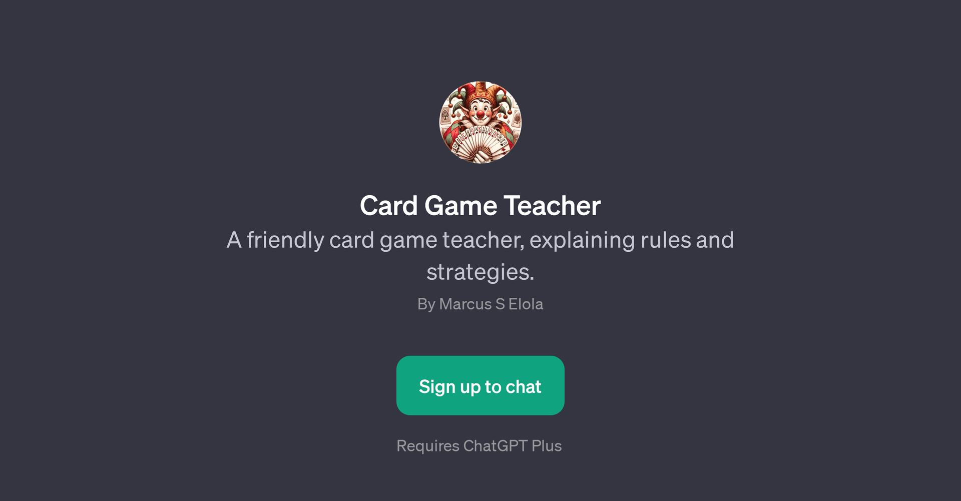 Card Game Teacher