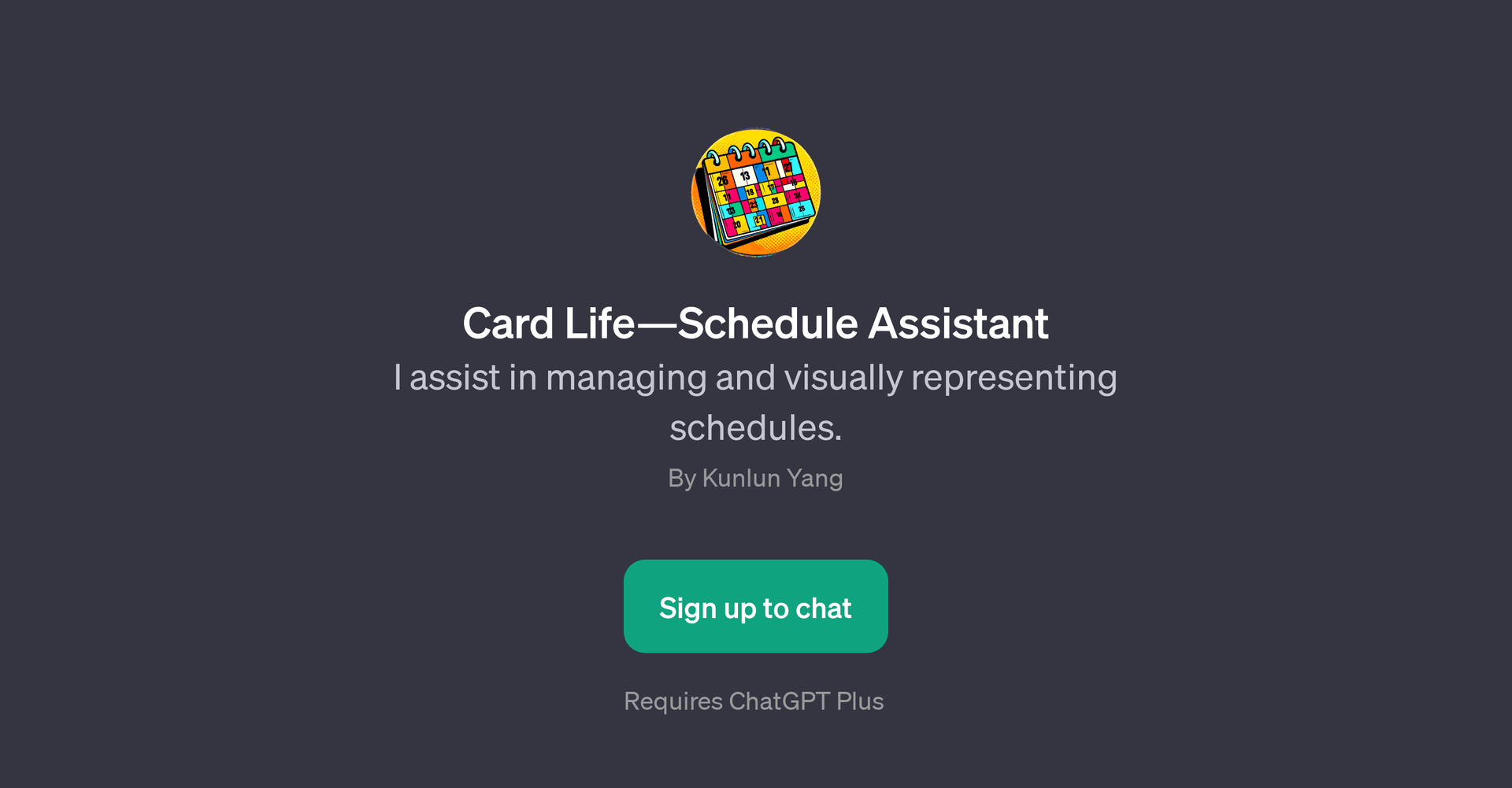 Card LifeSchedule Assistant