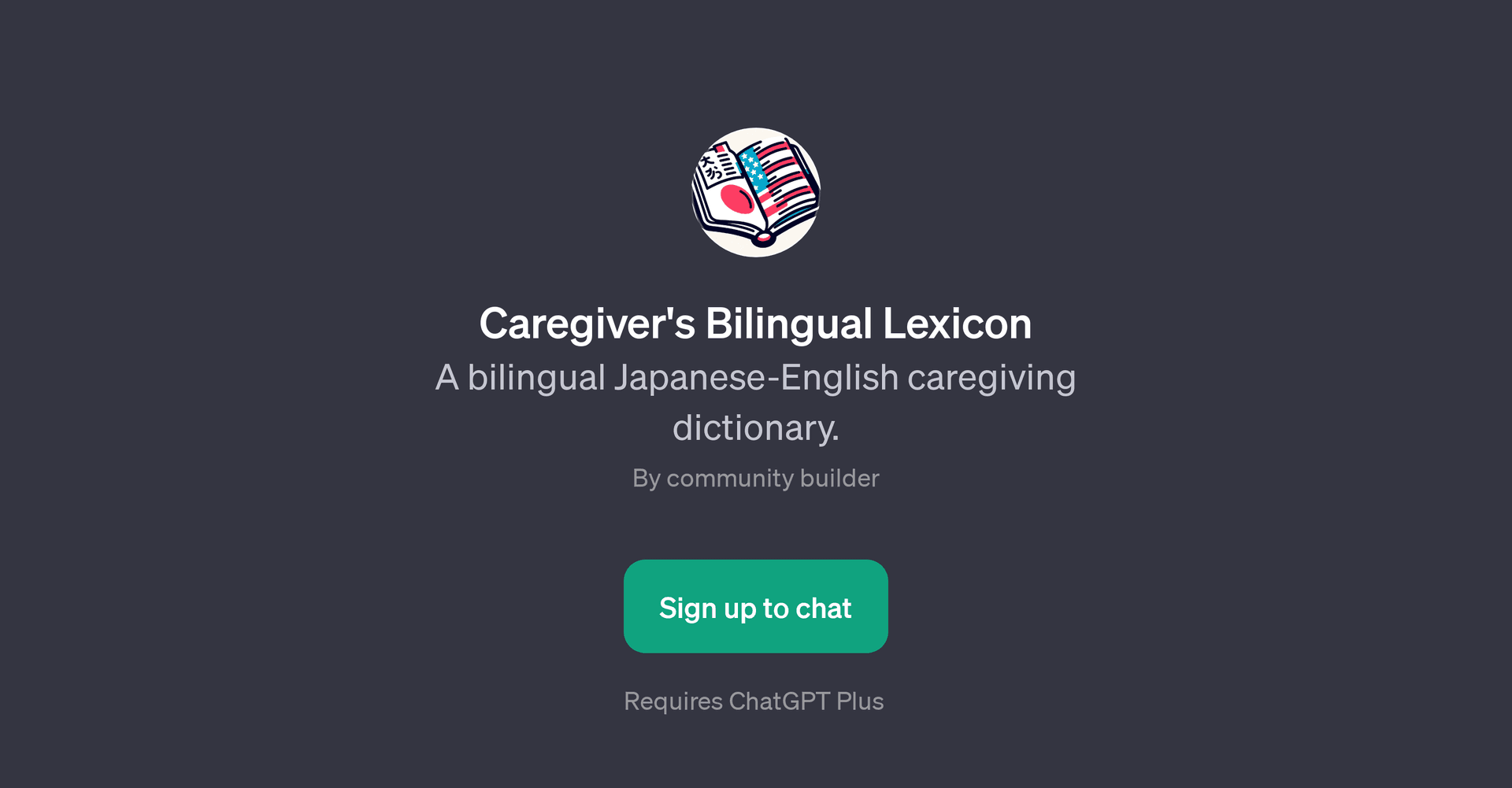 Caregiver's Bilingual Lexicon
