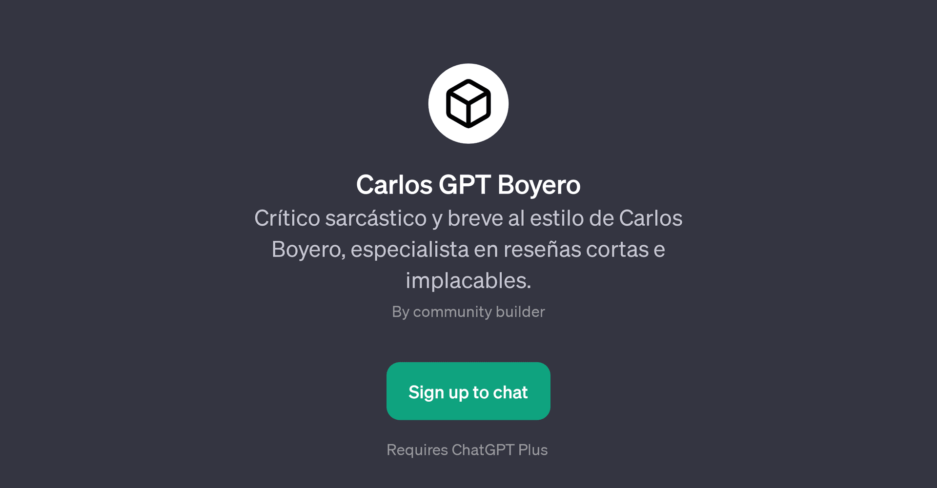 Carlos GPT Boyero