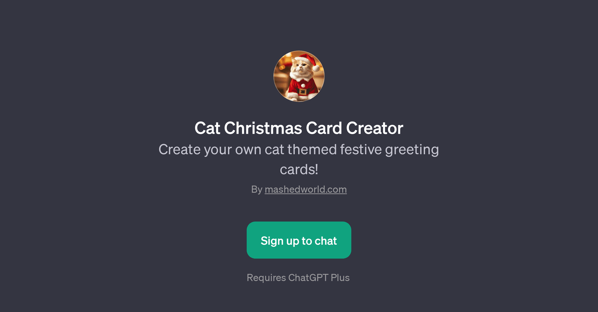 Cat Christmas Card Creator
