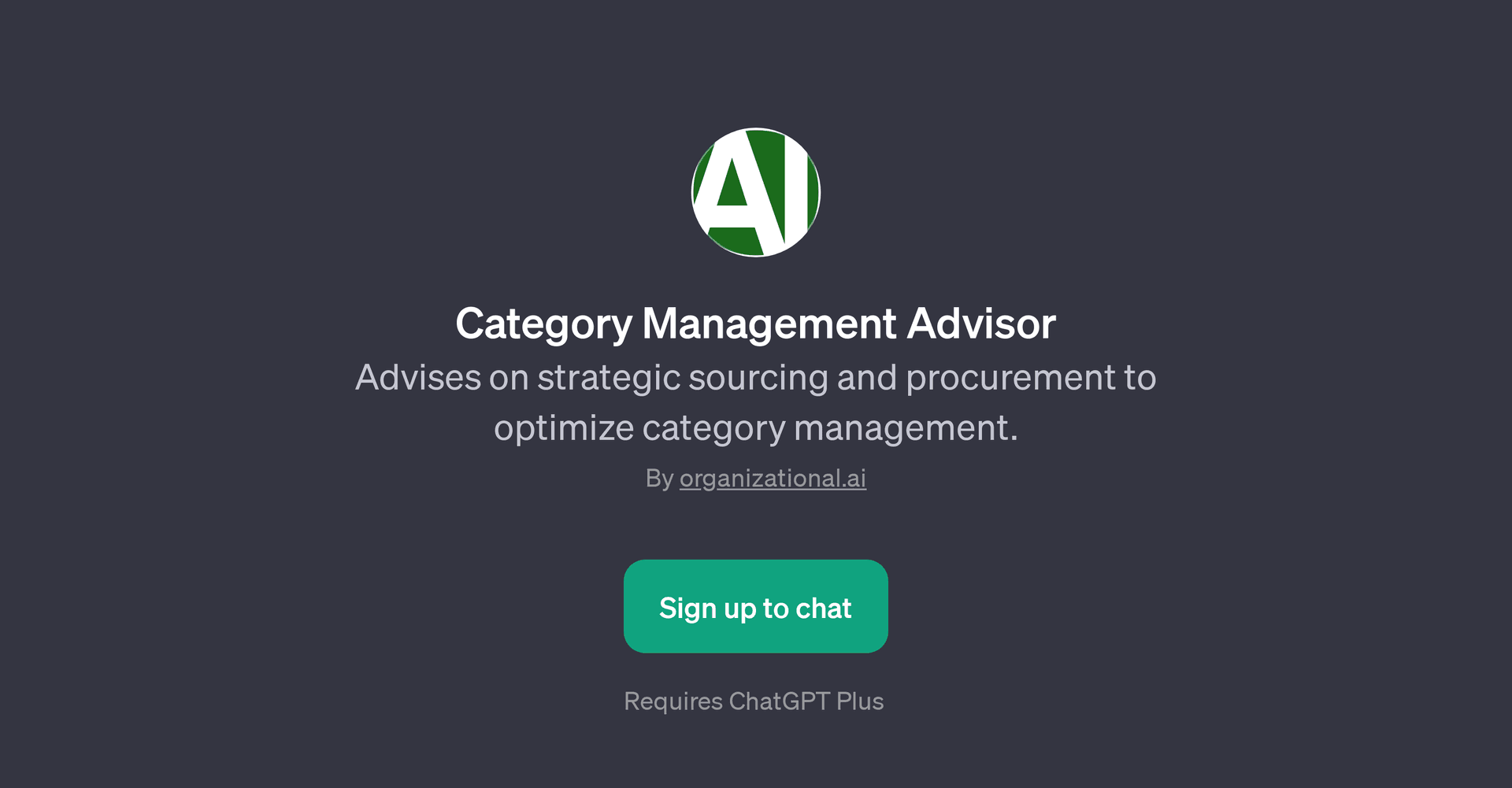 Category Management Advisor