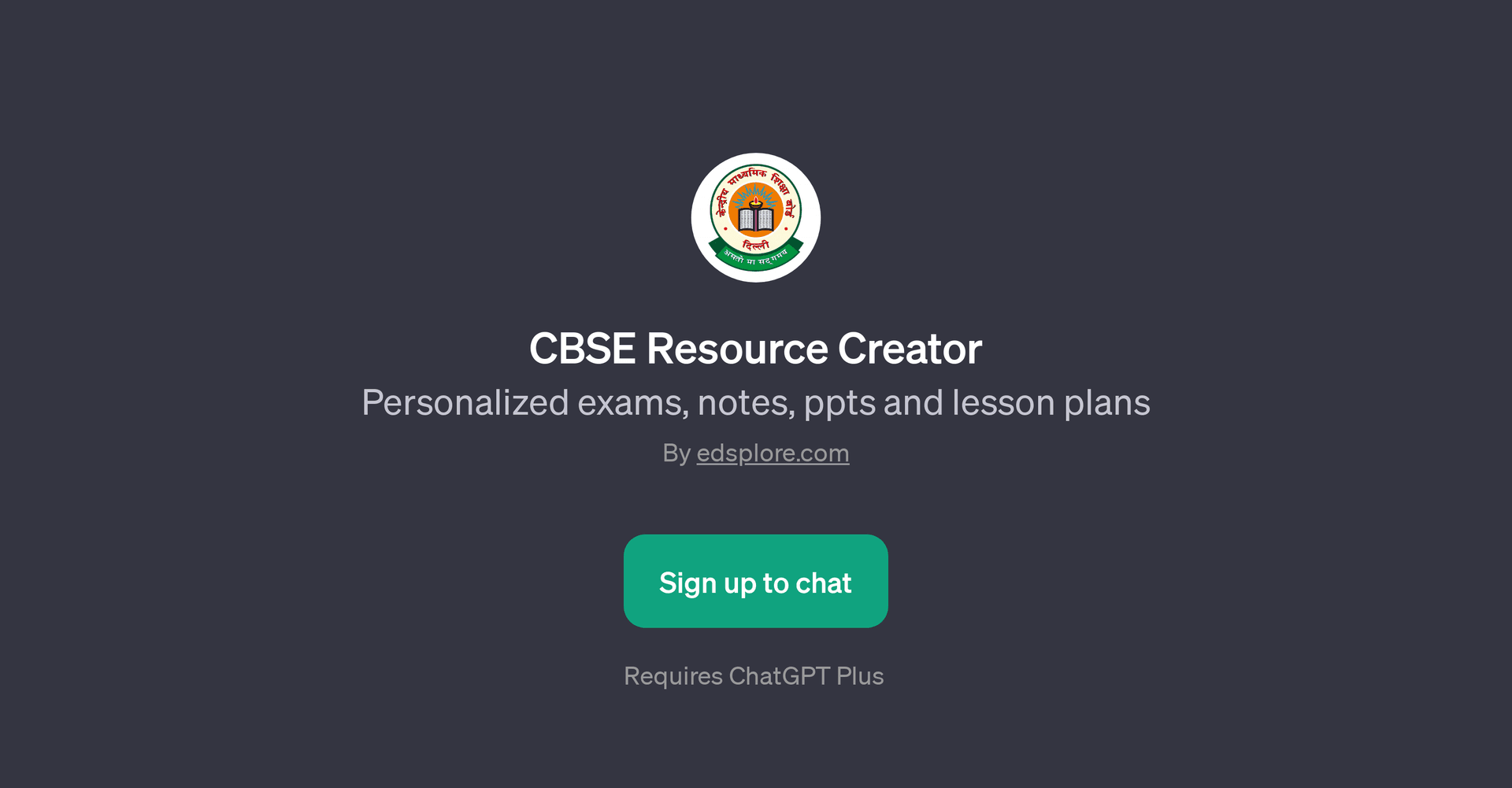 CBSE Resource Creator