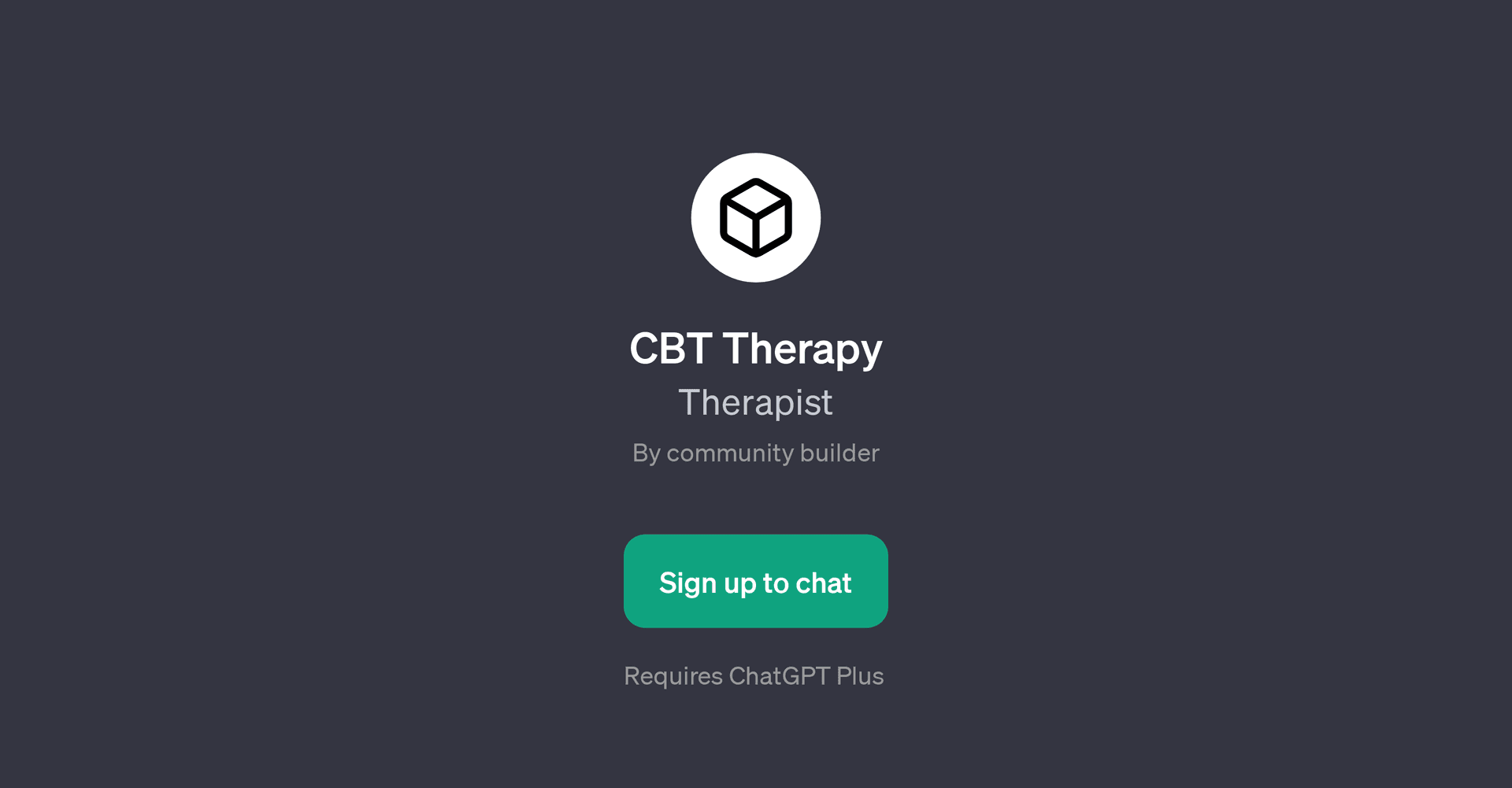 CBT Therapy GPT