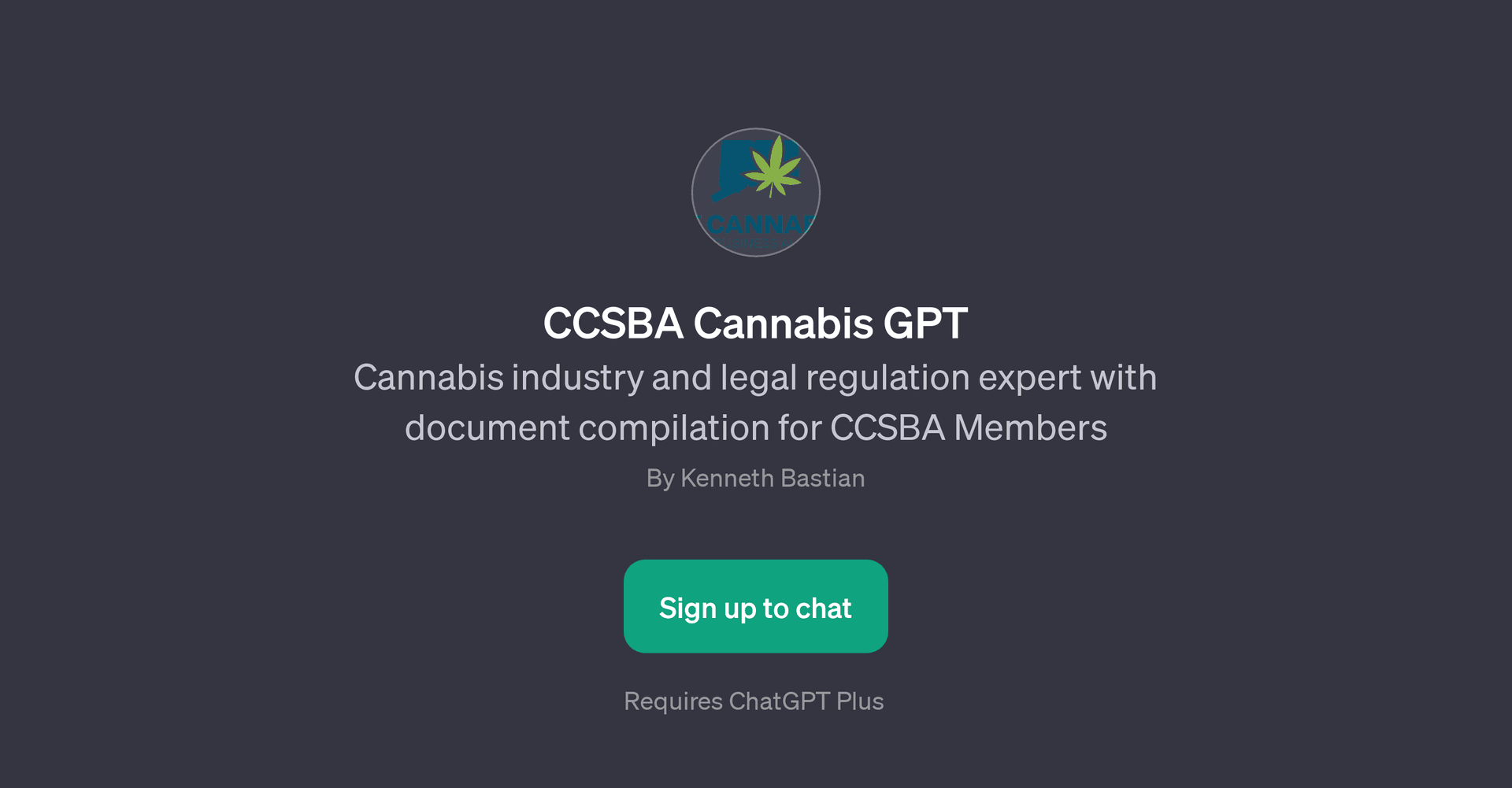 CCSBA Cannabis GPT