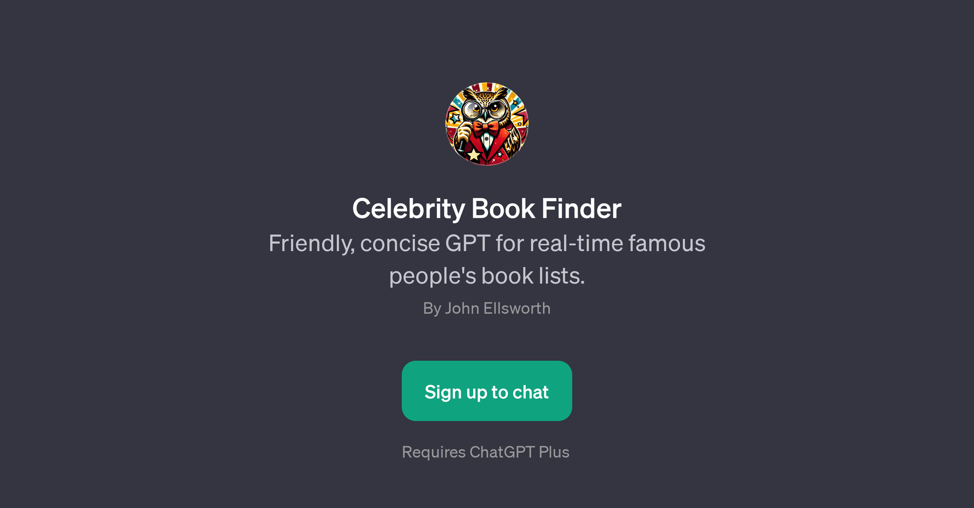 Celebrity Book Finder