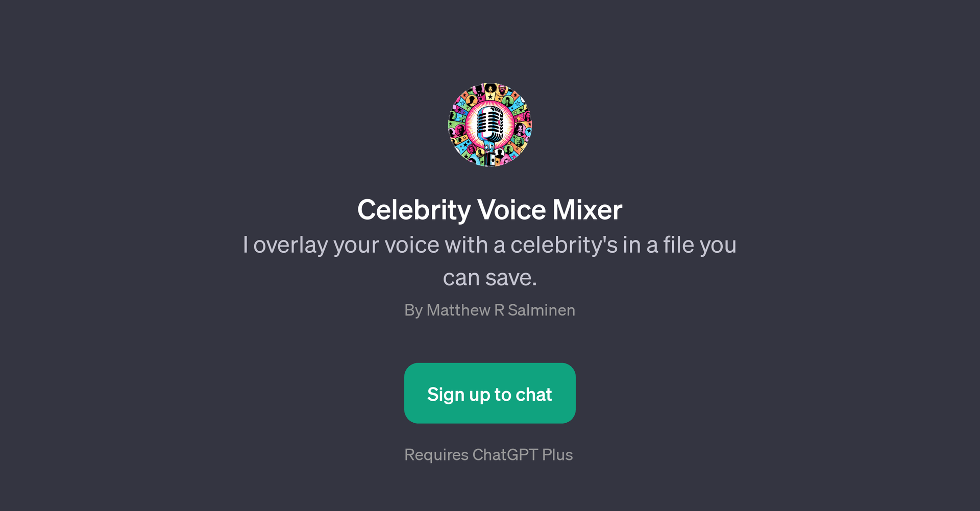Celebrity Voice Mixer
