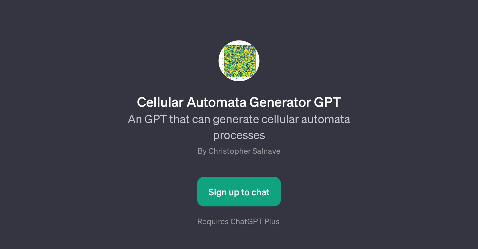 Cellular Automata Generator GPT