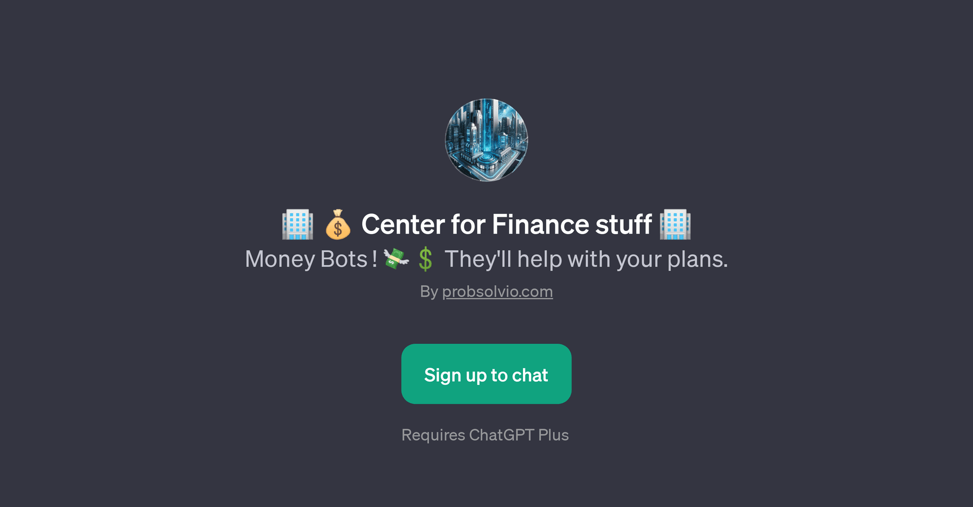 Center for Finance stuff