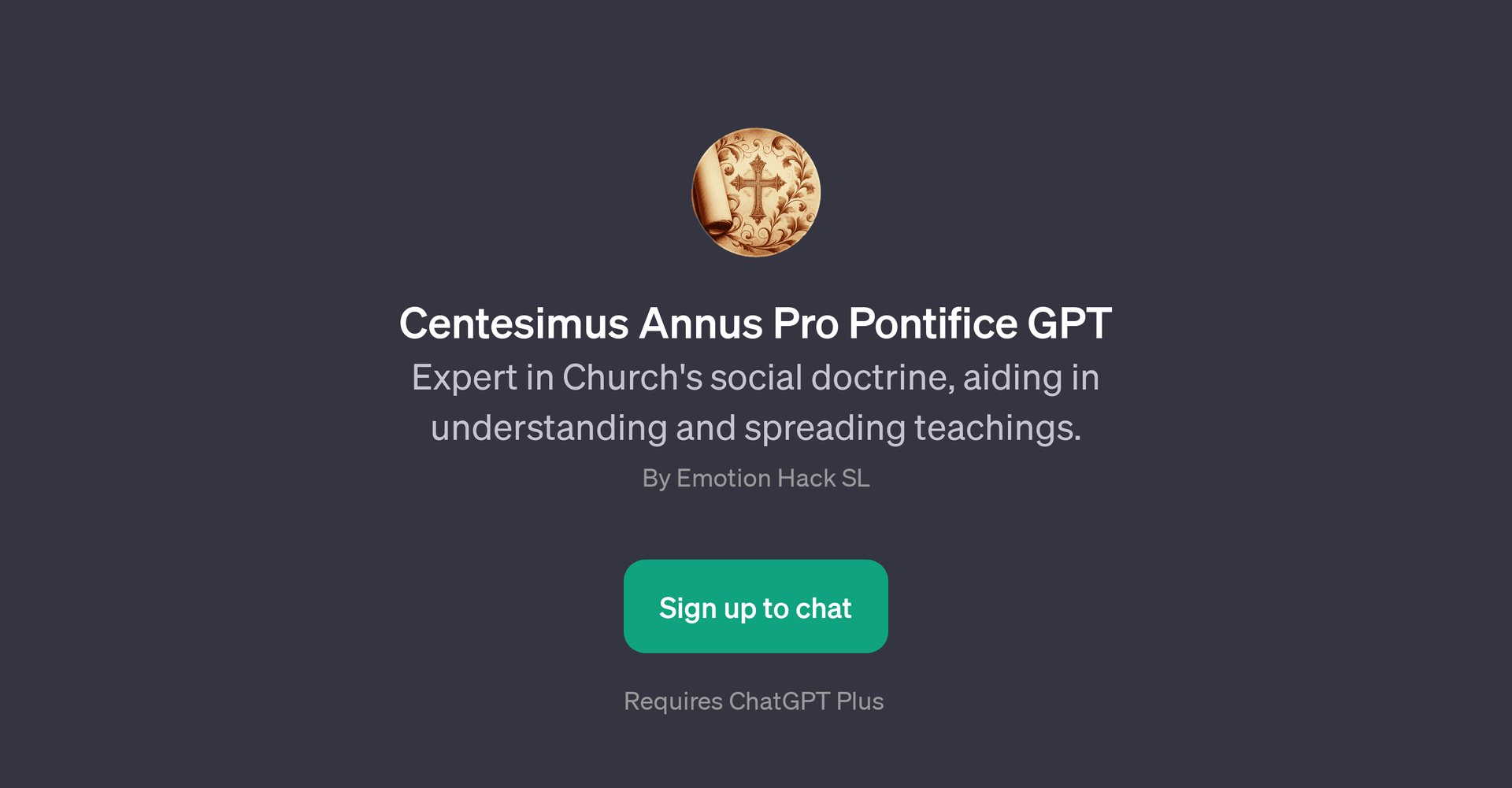 Centesimus Annus Pro Pontifice GPT