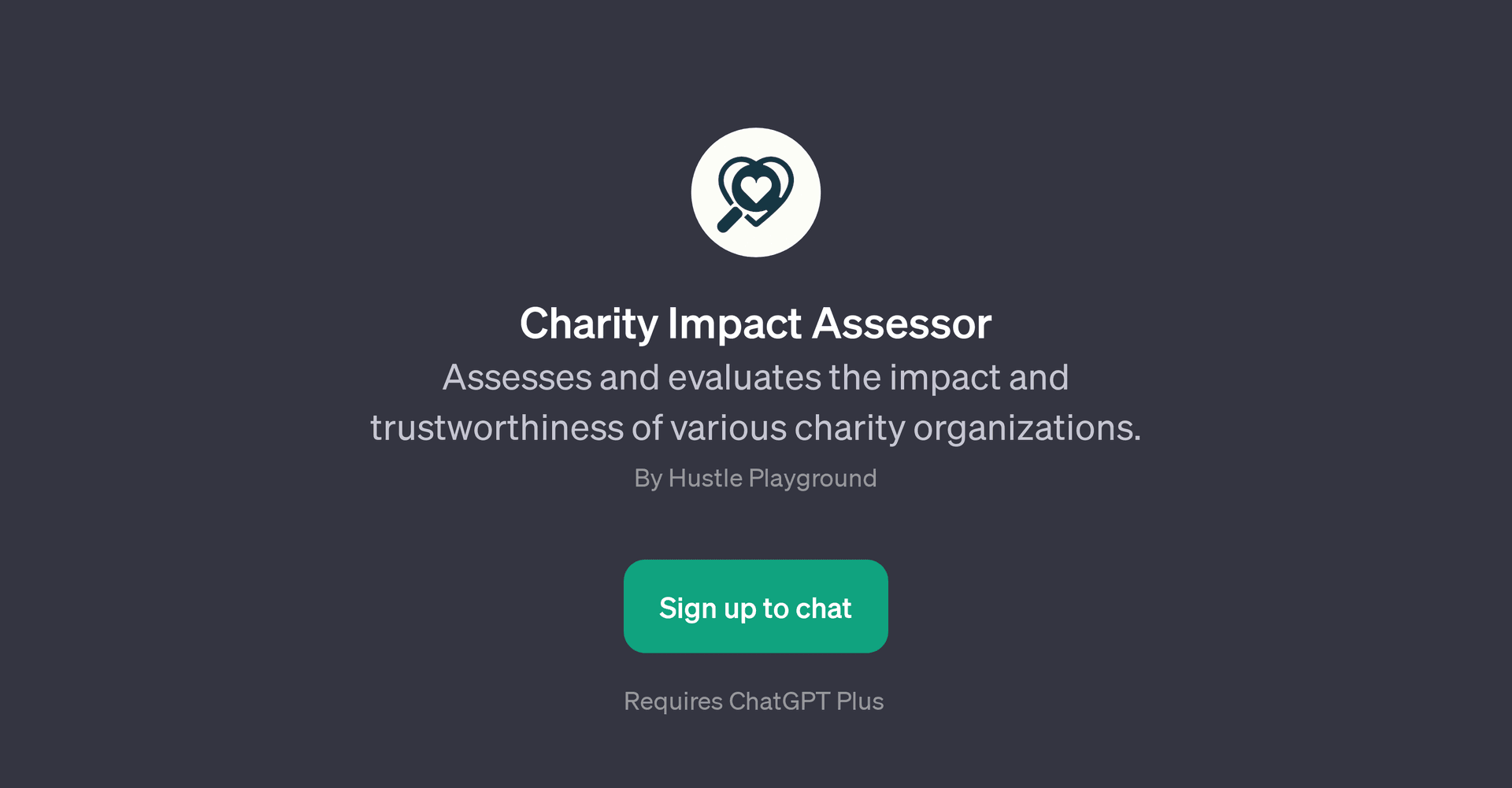 Charity Impact Assessor