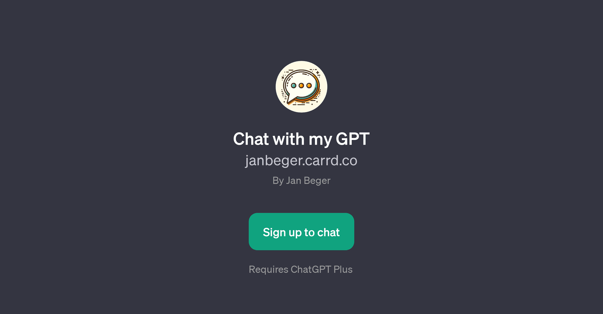 Chat with my GPT