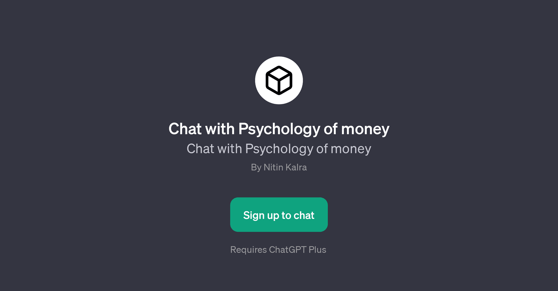 Chat with Psychology of Money