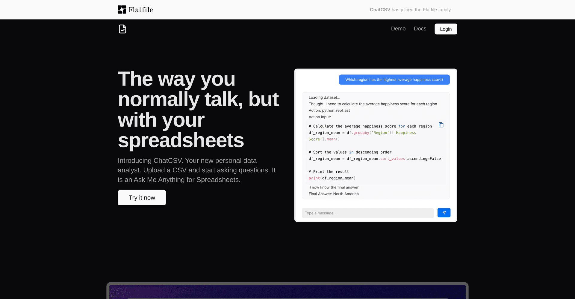 ChatCSV