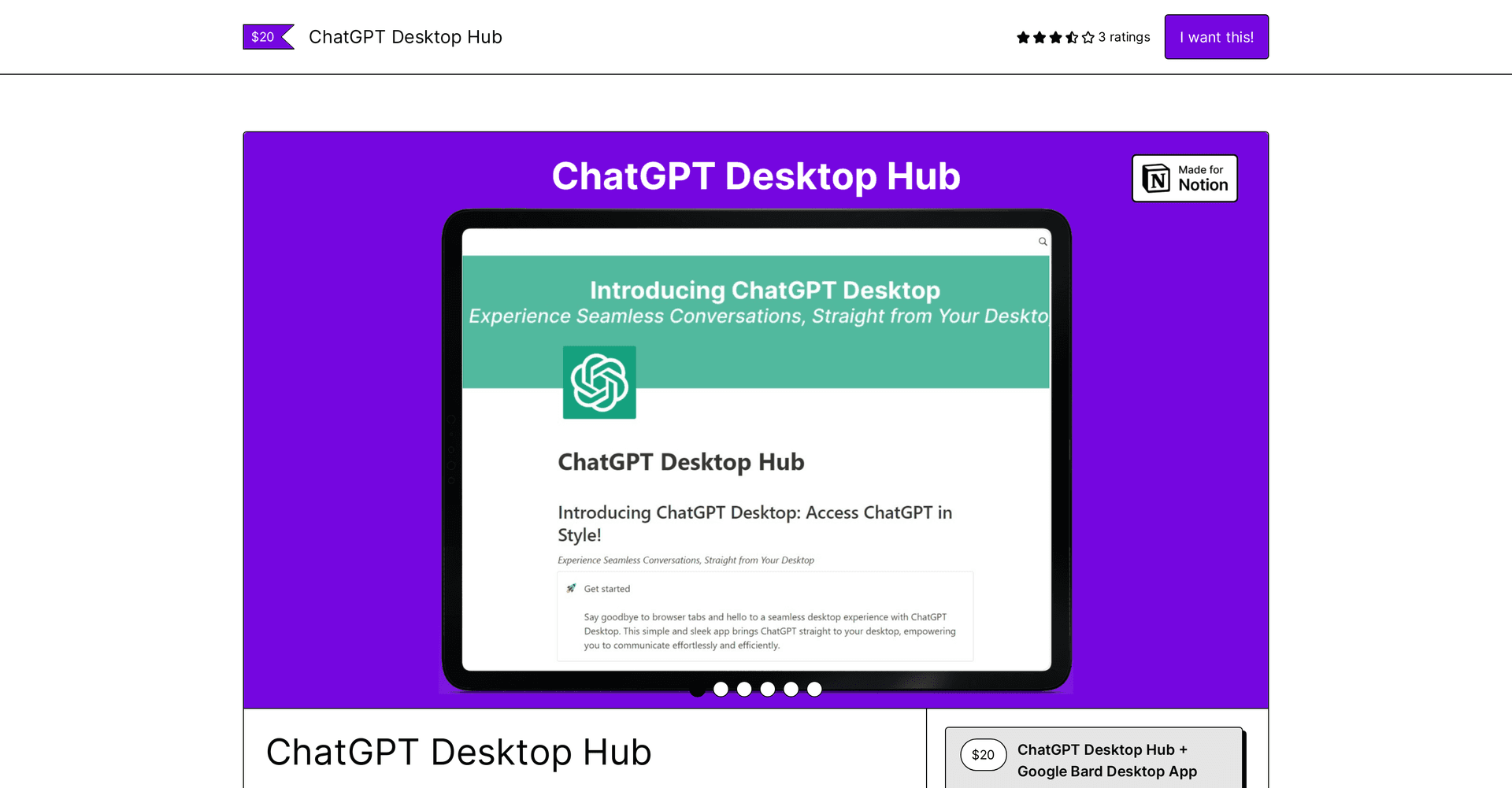 ChatGPT Desktop Hub